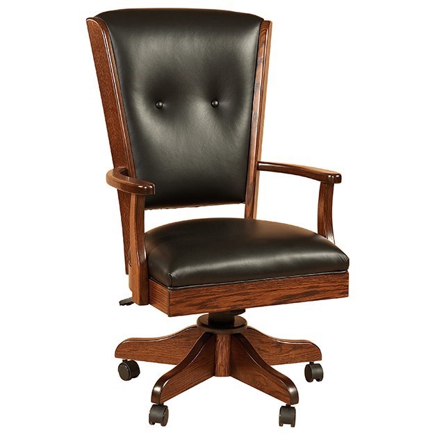 White oak hotsell desk chair