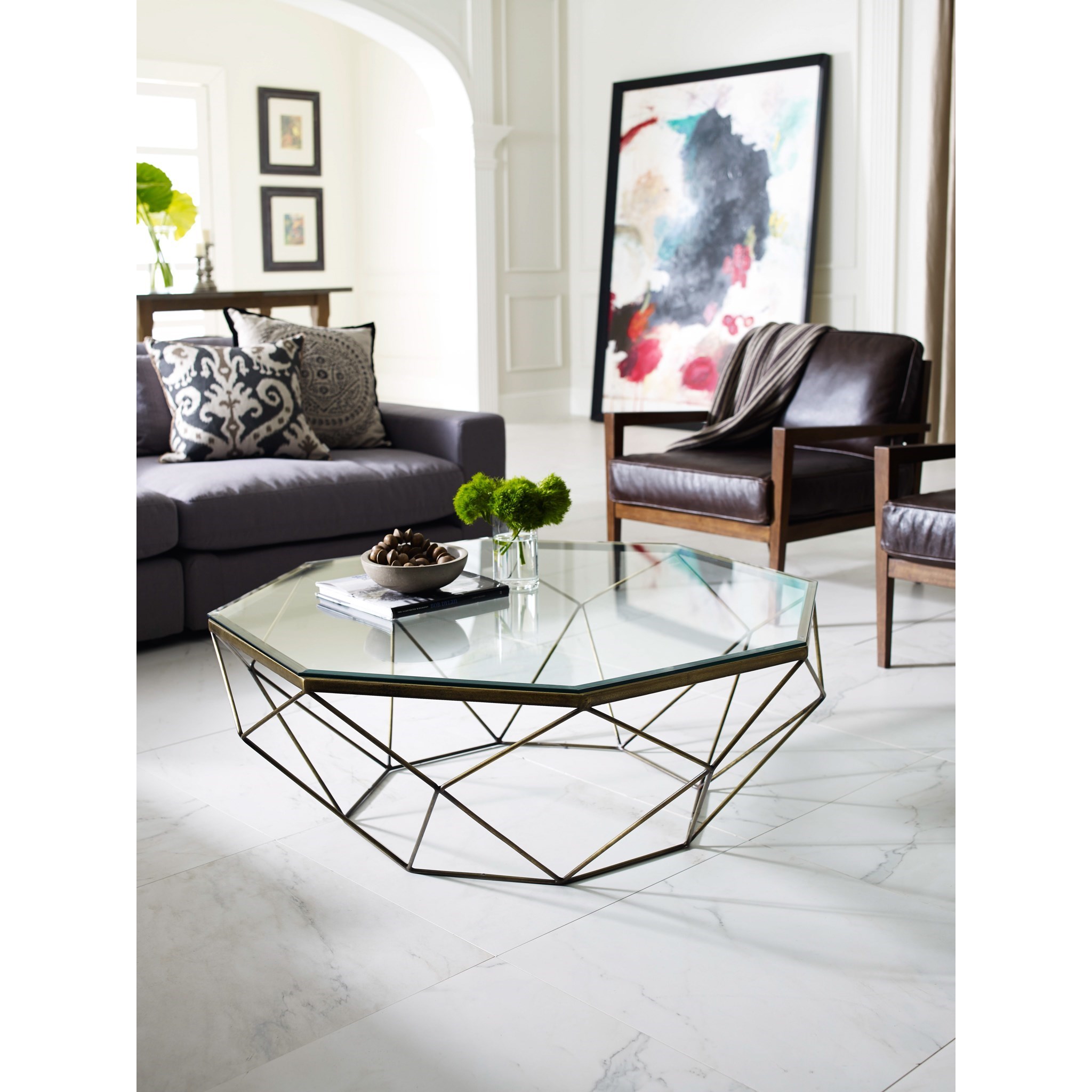 Geometric coffee best sale table set