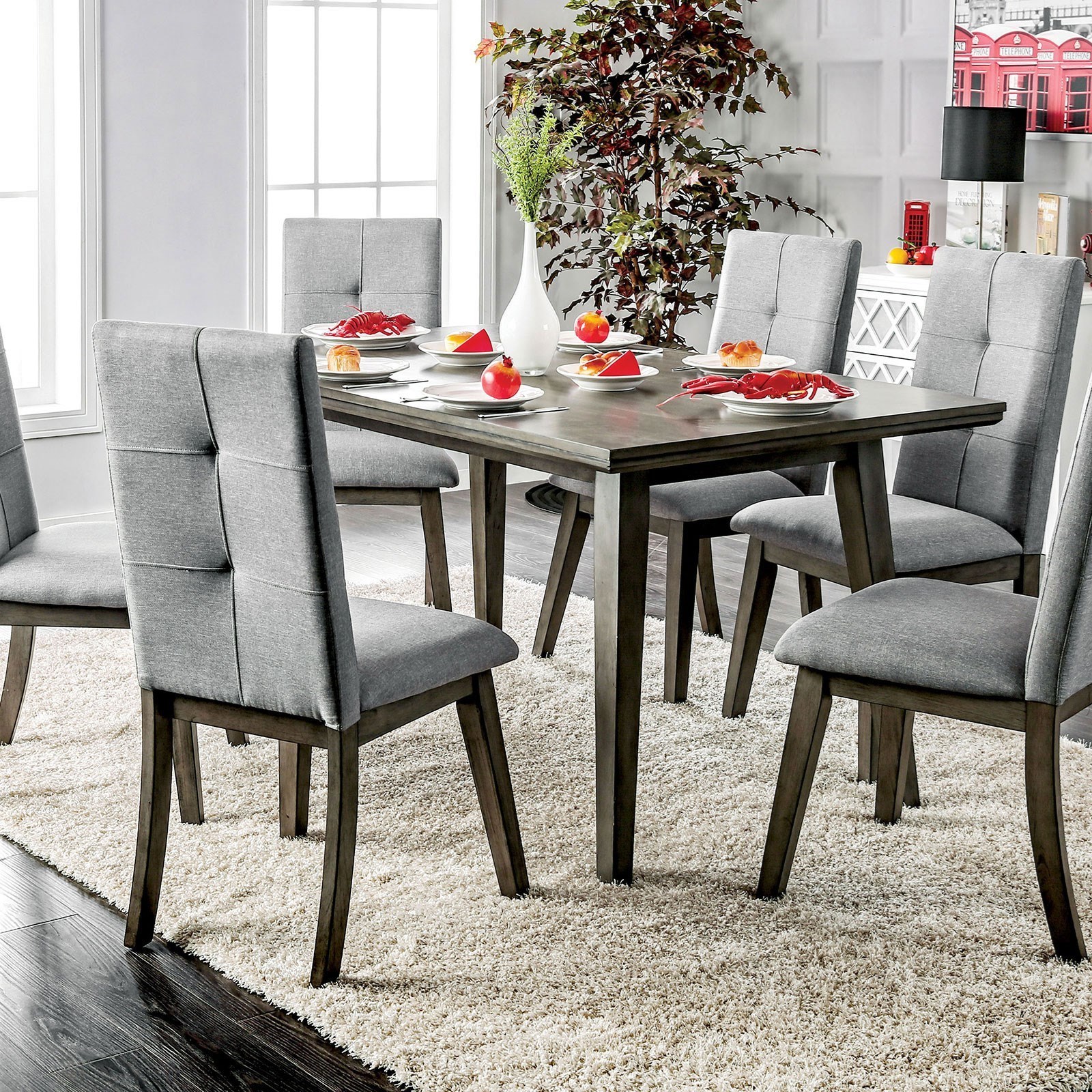 Mid century modern discount rectangle dining table