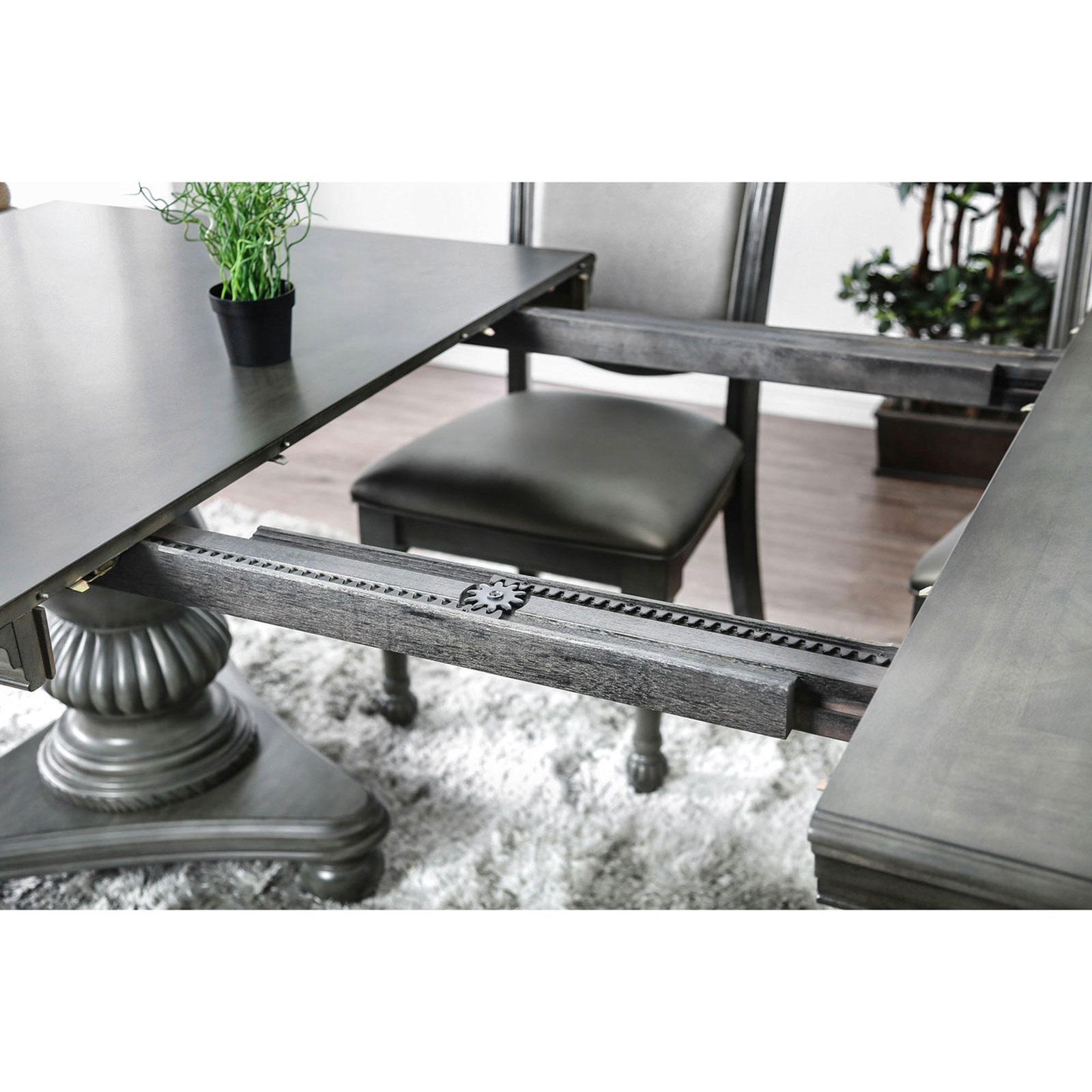 Alpena pedestal store coffee table