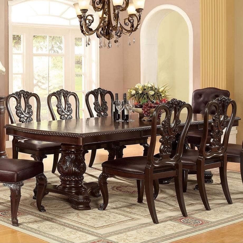 Furniture of America Bellagio CM3319T TABLE Traditional Dining