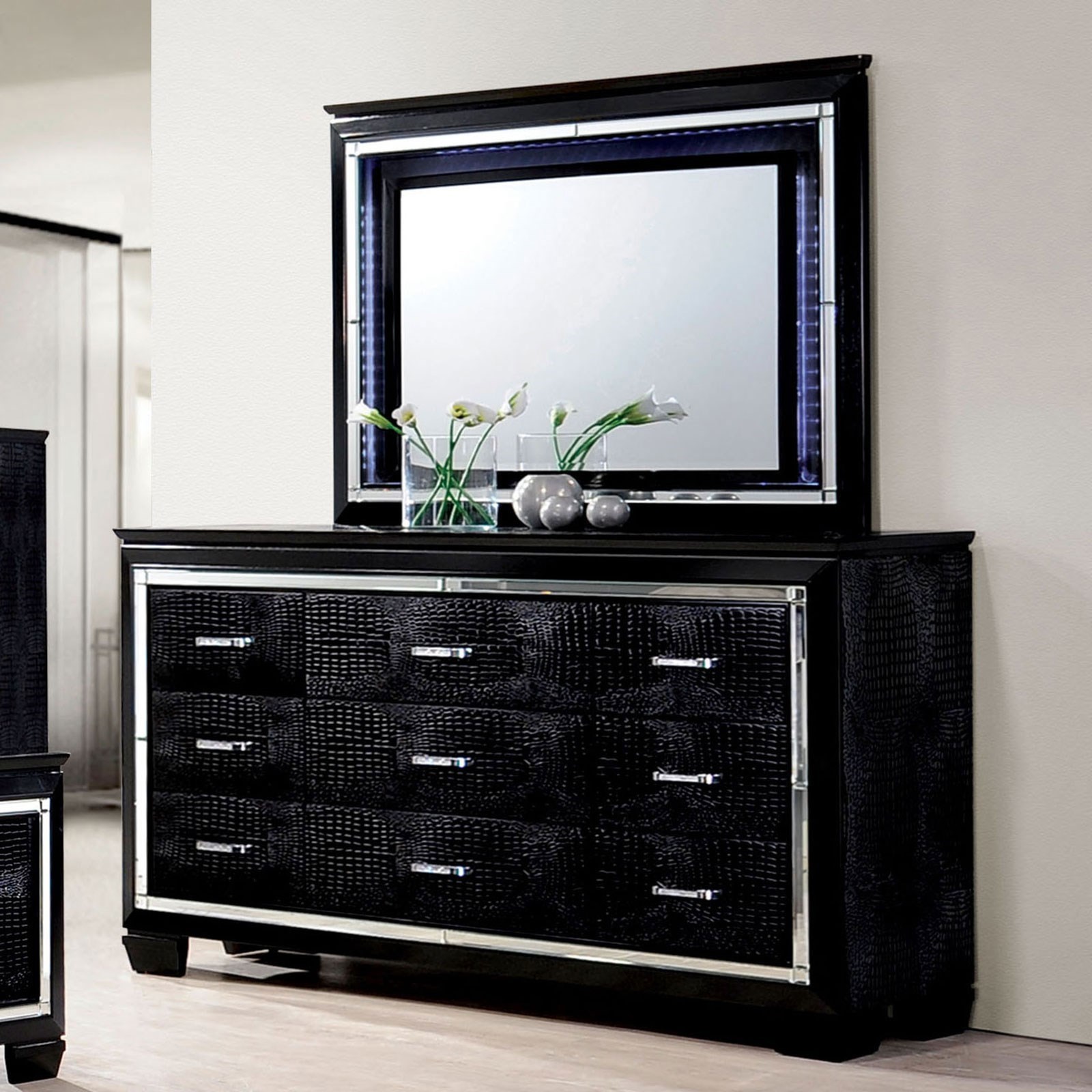 Black crocodile outlet dresser
