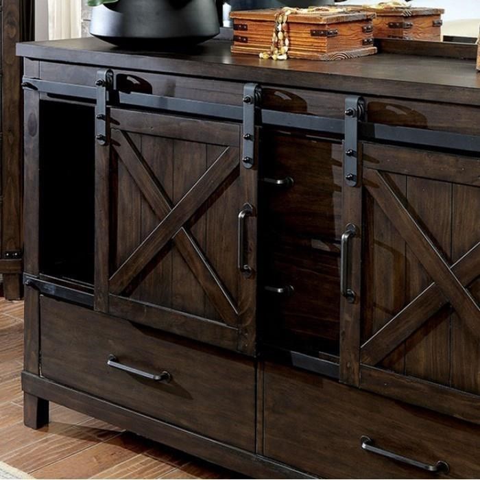 Tall dresser sales with sliding door