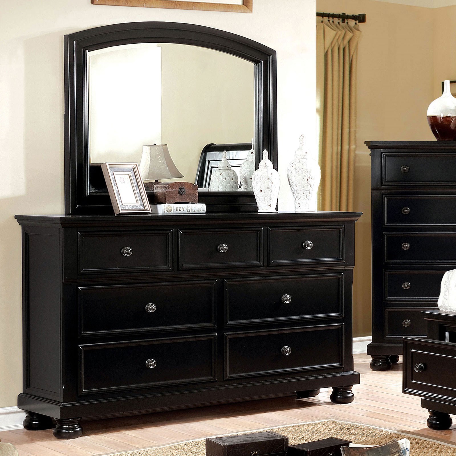 Value city hot sale black dresser