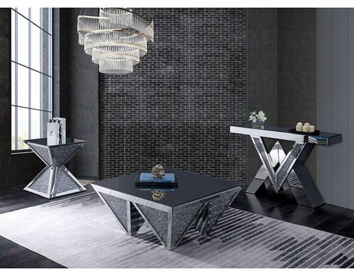 Crystal deals sofa table