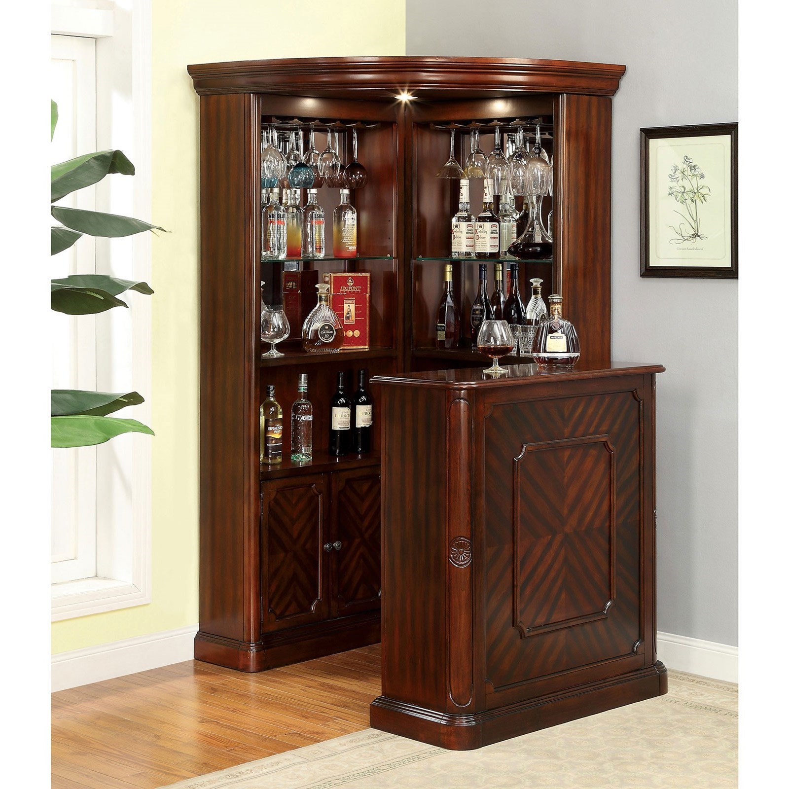 Furniture of america wine cabinet clearance