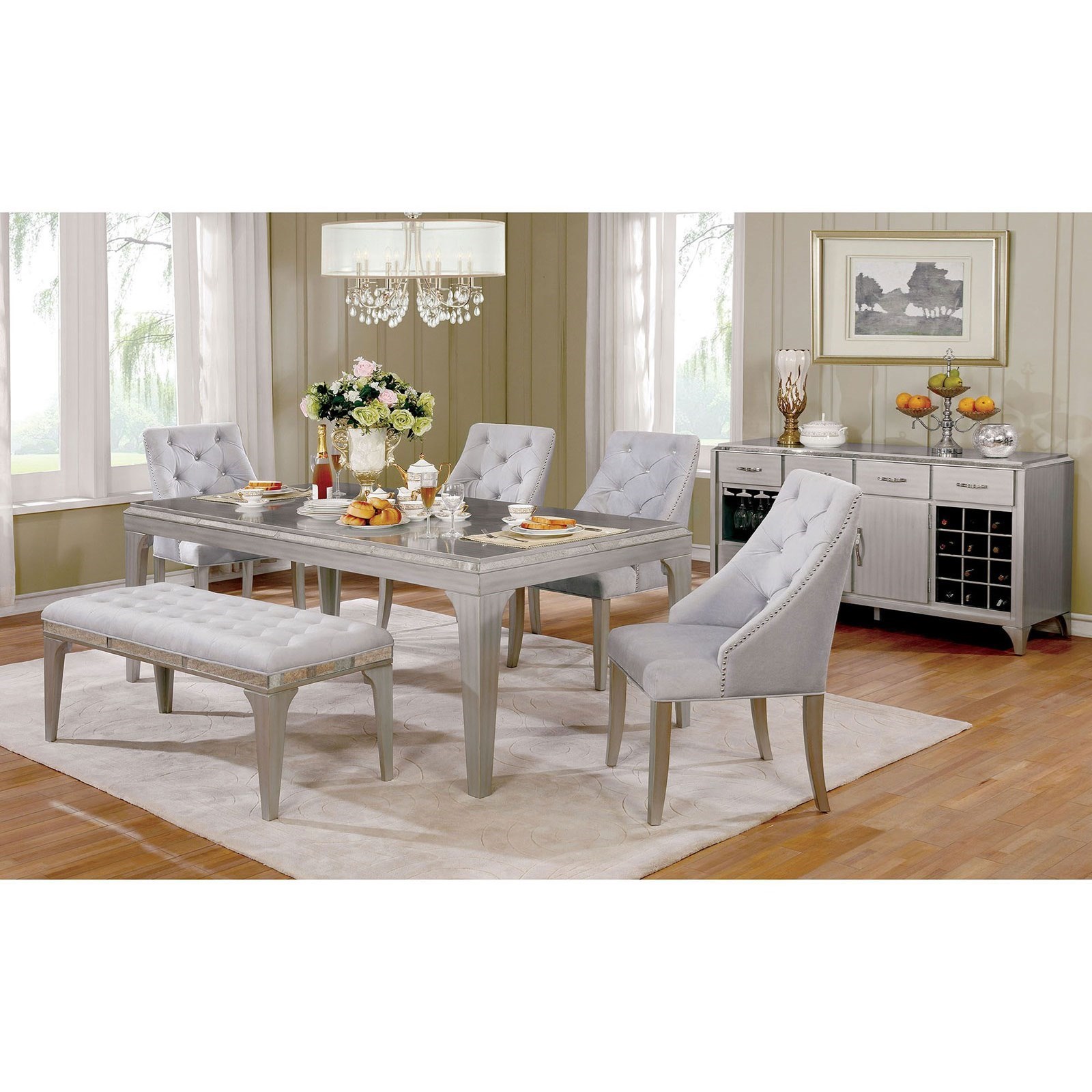 Glam dining table 2025 set