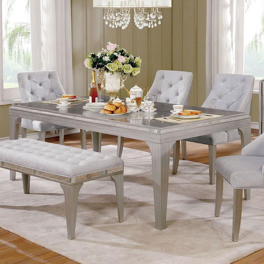 Dining table set shop mirror