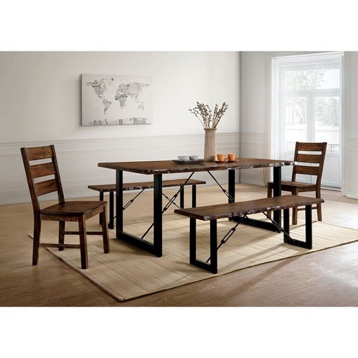 Metal dining best sale benches