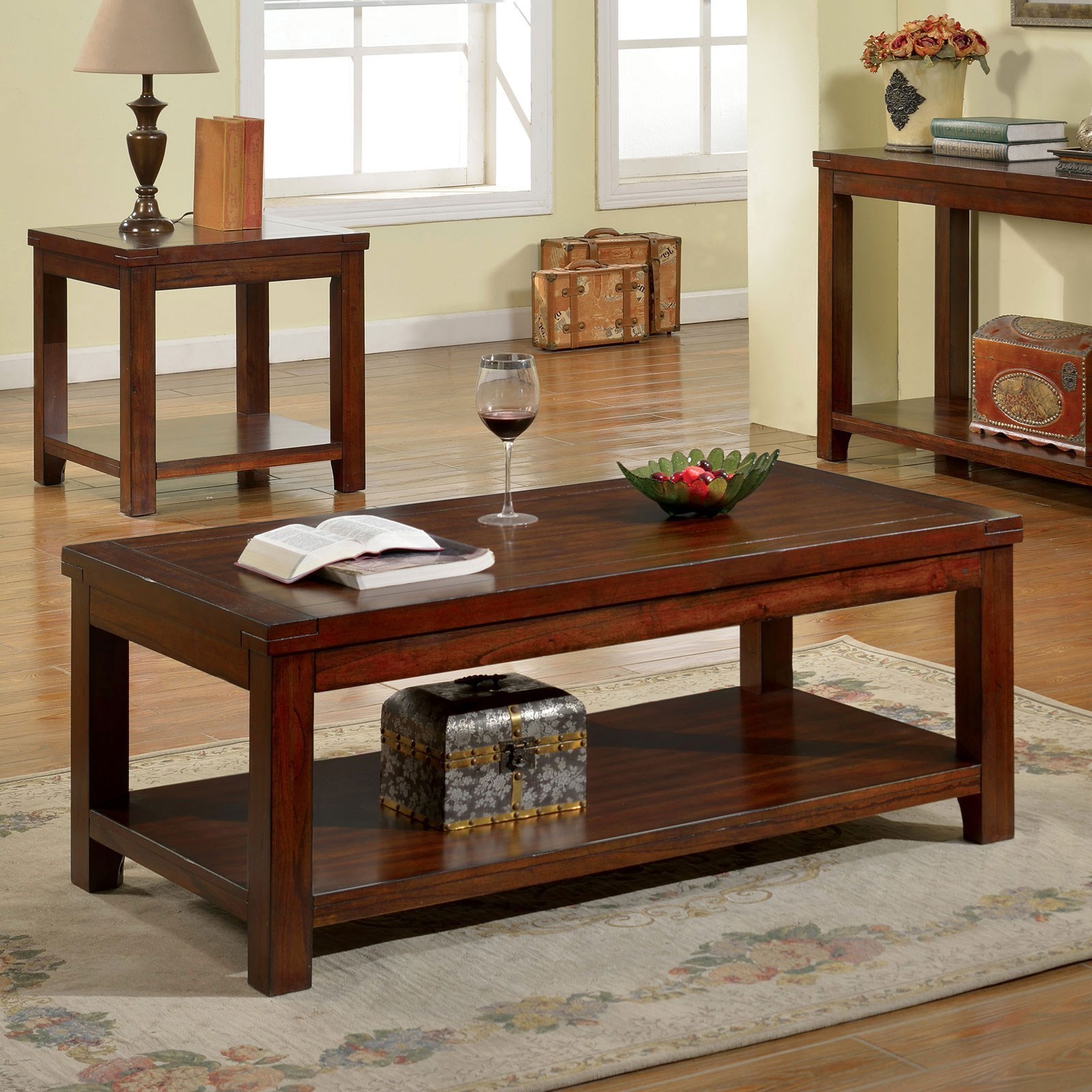Transitional coffee deals and end tables