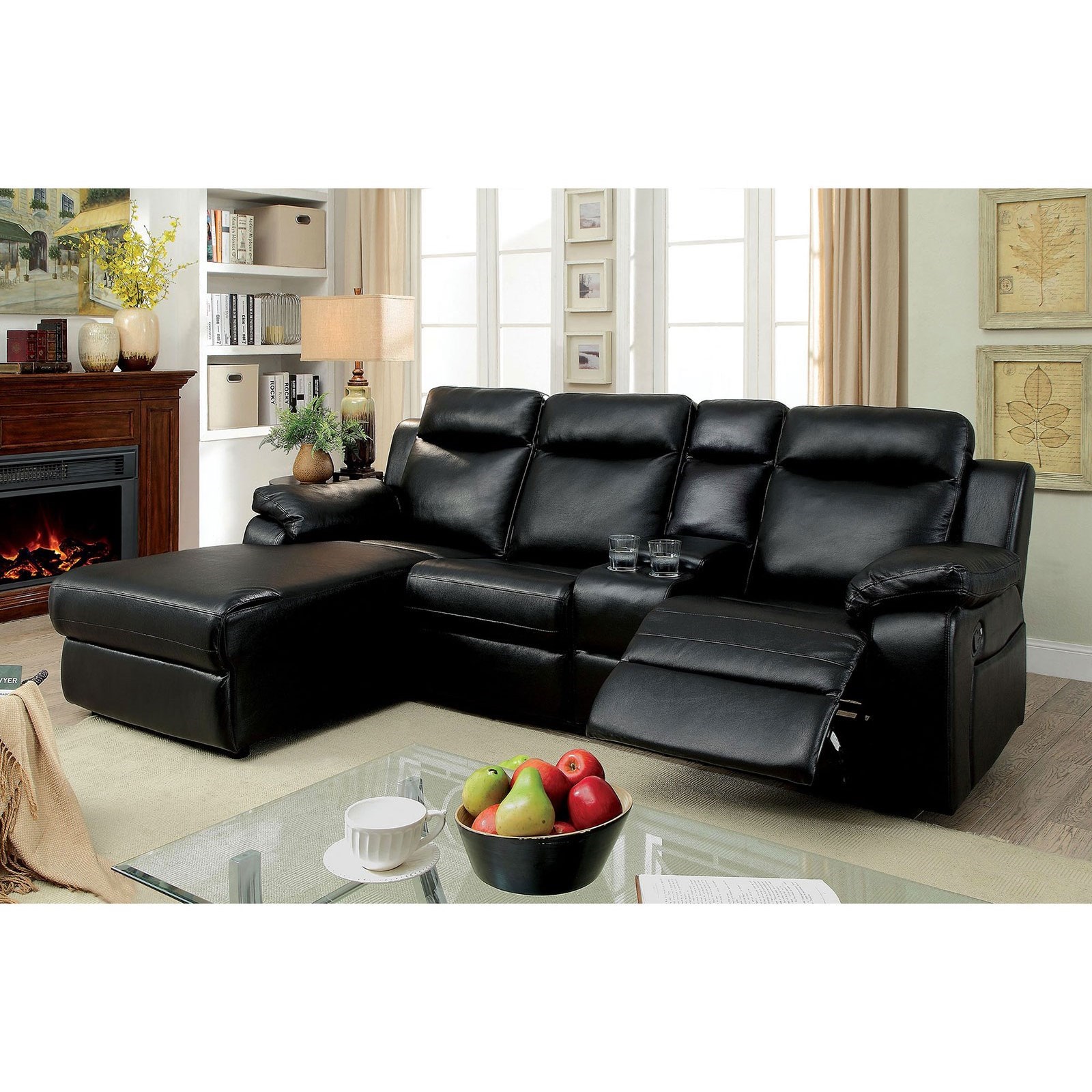 Reclining sofa deals with storage