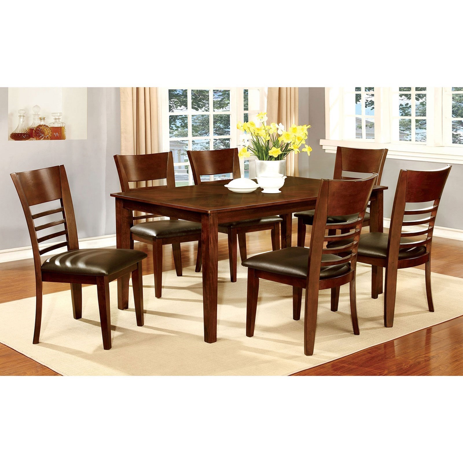 Furniture of America Hillsview CM3916T 60 Transitional 60