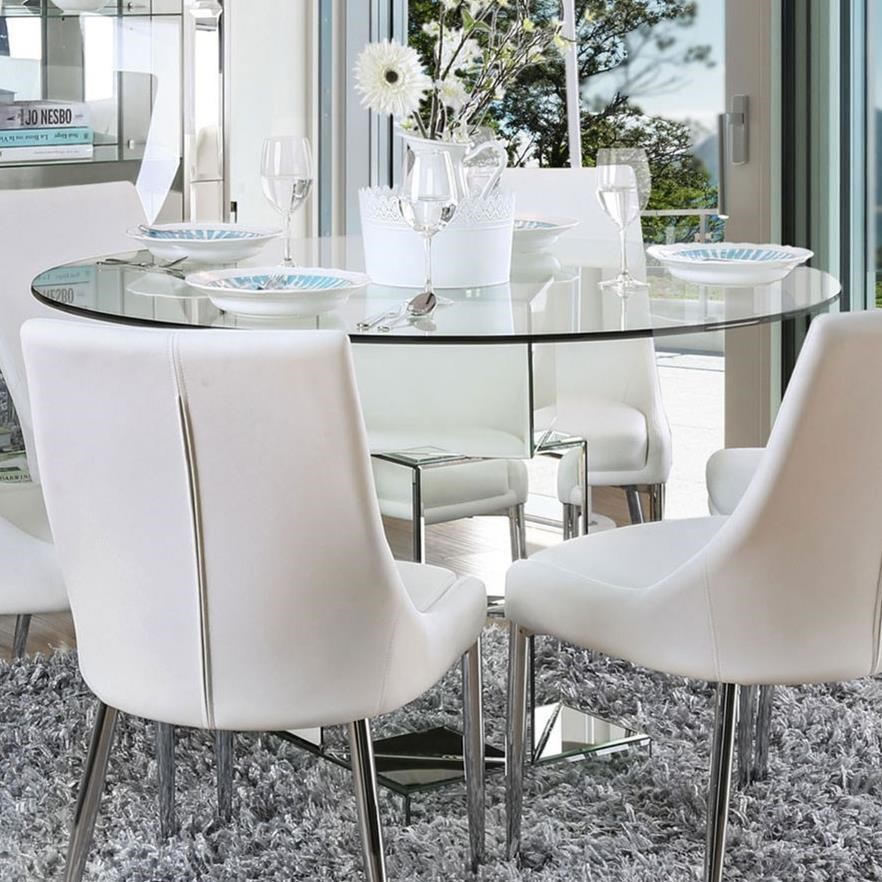 Furniture of America Izzy CM3384RT TABLE Contemporary Dining Table