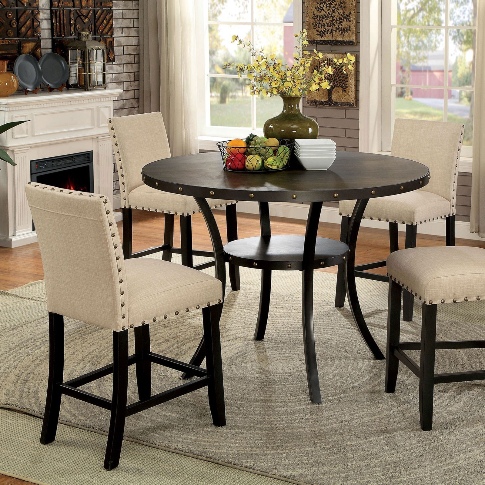 Kaitlin Round Counter Height Table