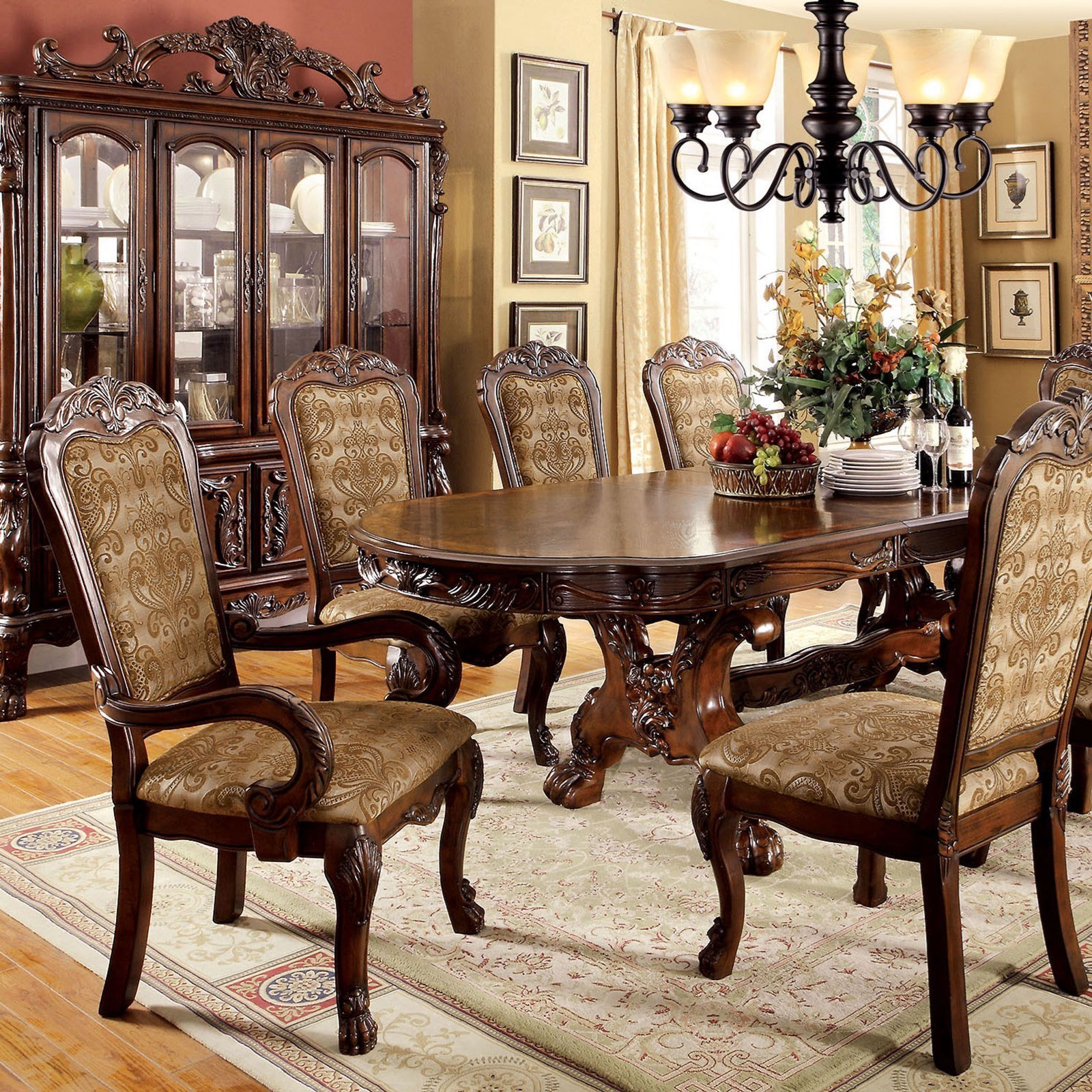 Furniture of America FOA Medieve CM3557CH SC 2PK Traditional Set