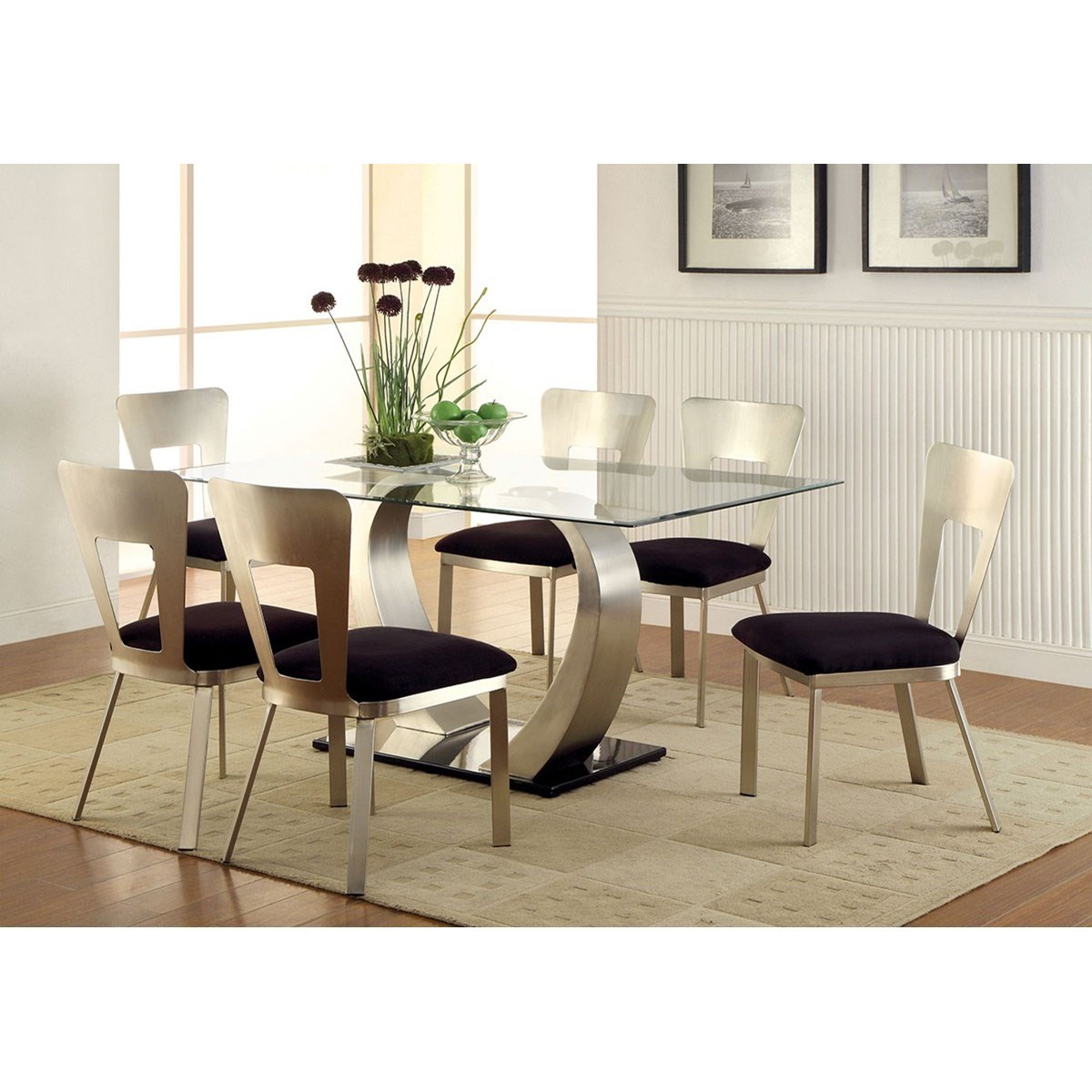 Glass top dining discount tables for sale
