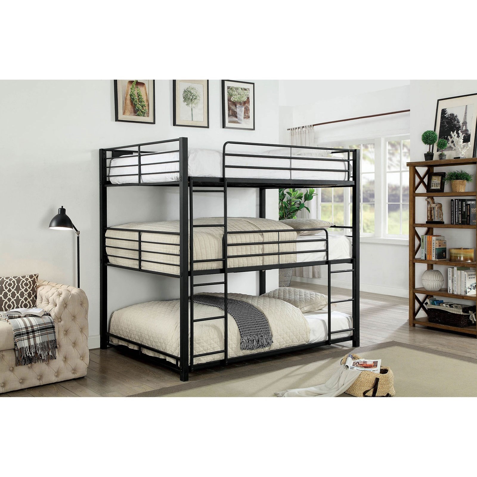 Olga twin over full bunk sales bed