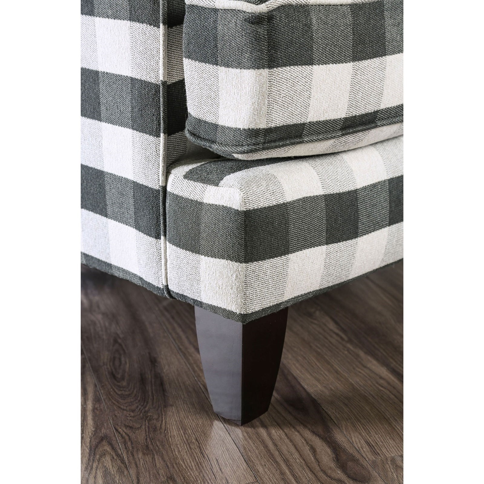 Furniture of America FOA Patricia SM8171 CH ST Plaid Accent