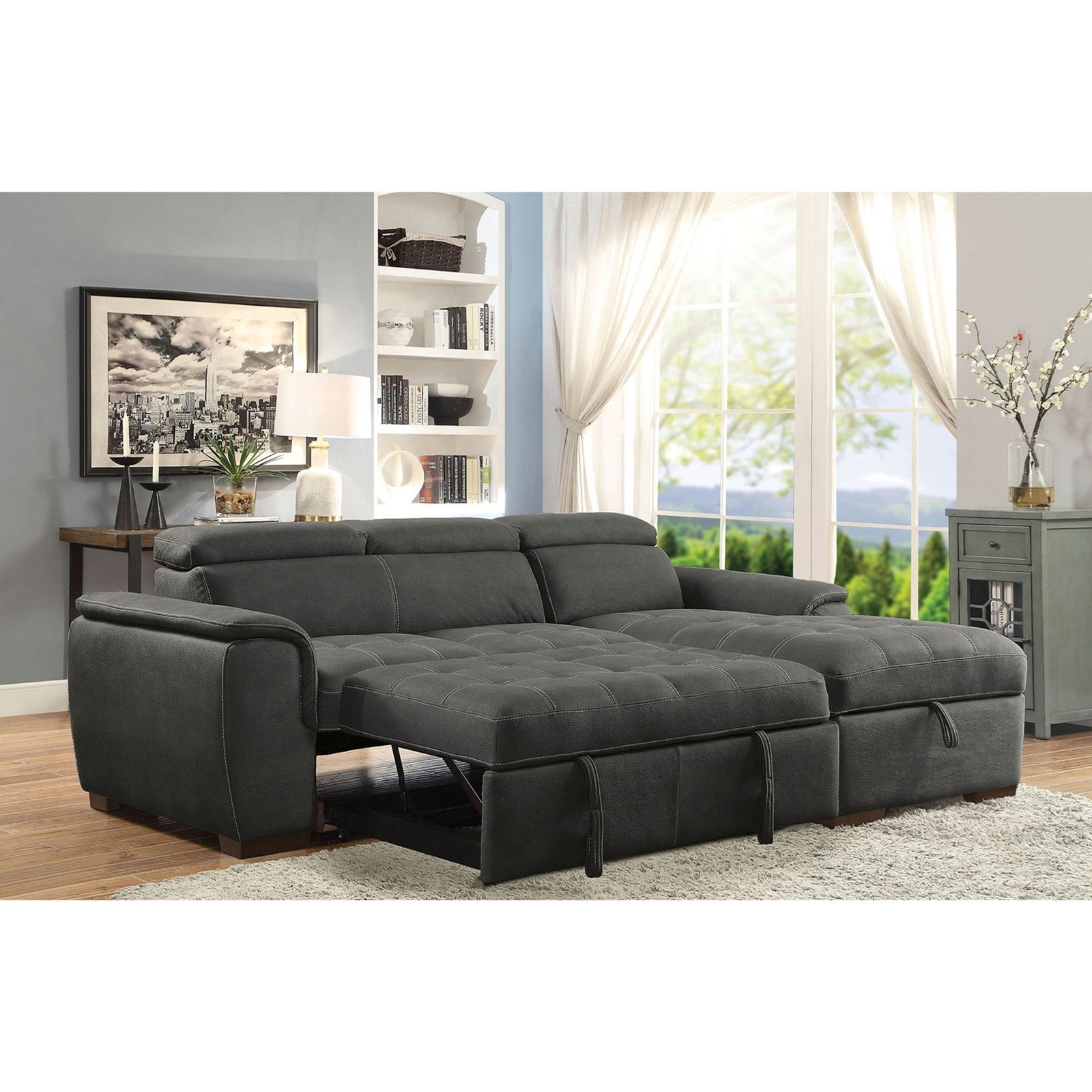 Fold out sectional best sale couch
