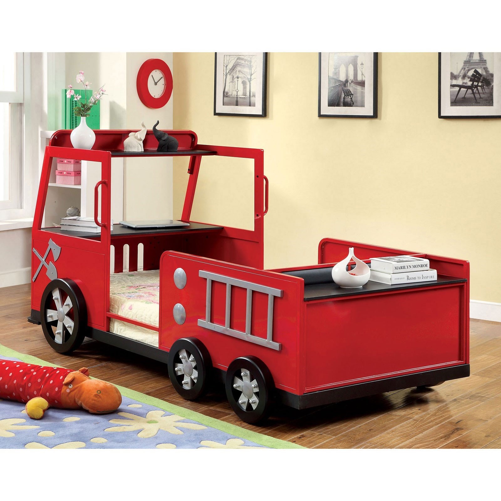 Fire truck 2025 twin bed frame