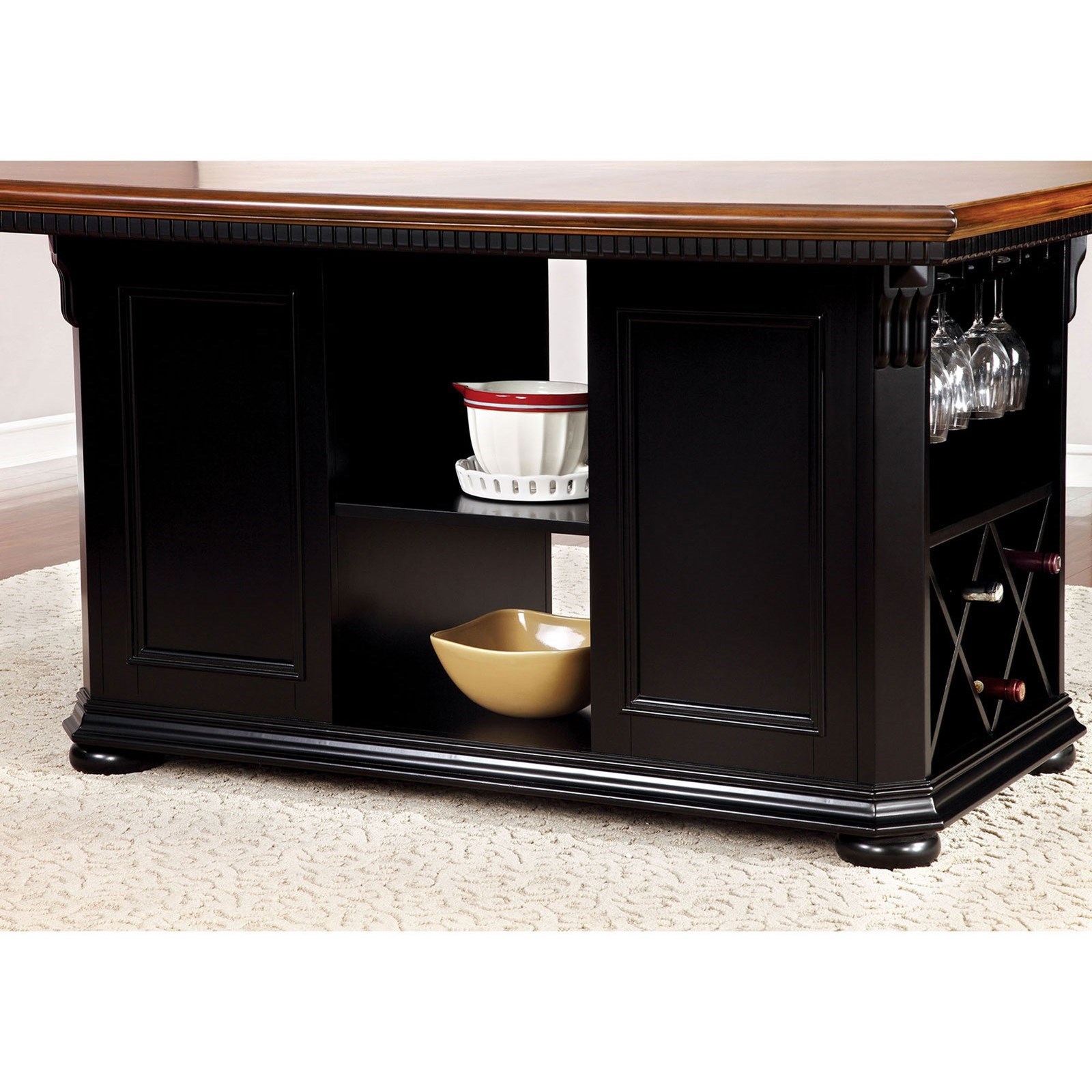Counter height cabinet discount table