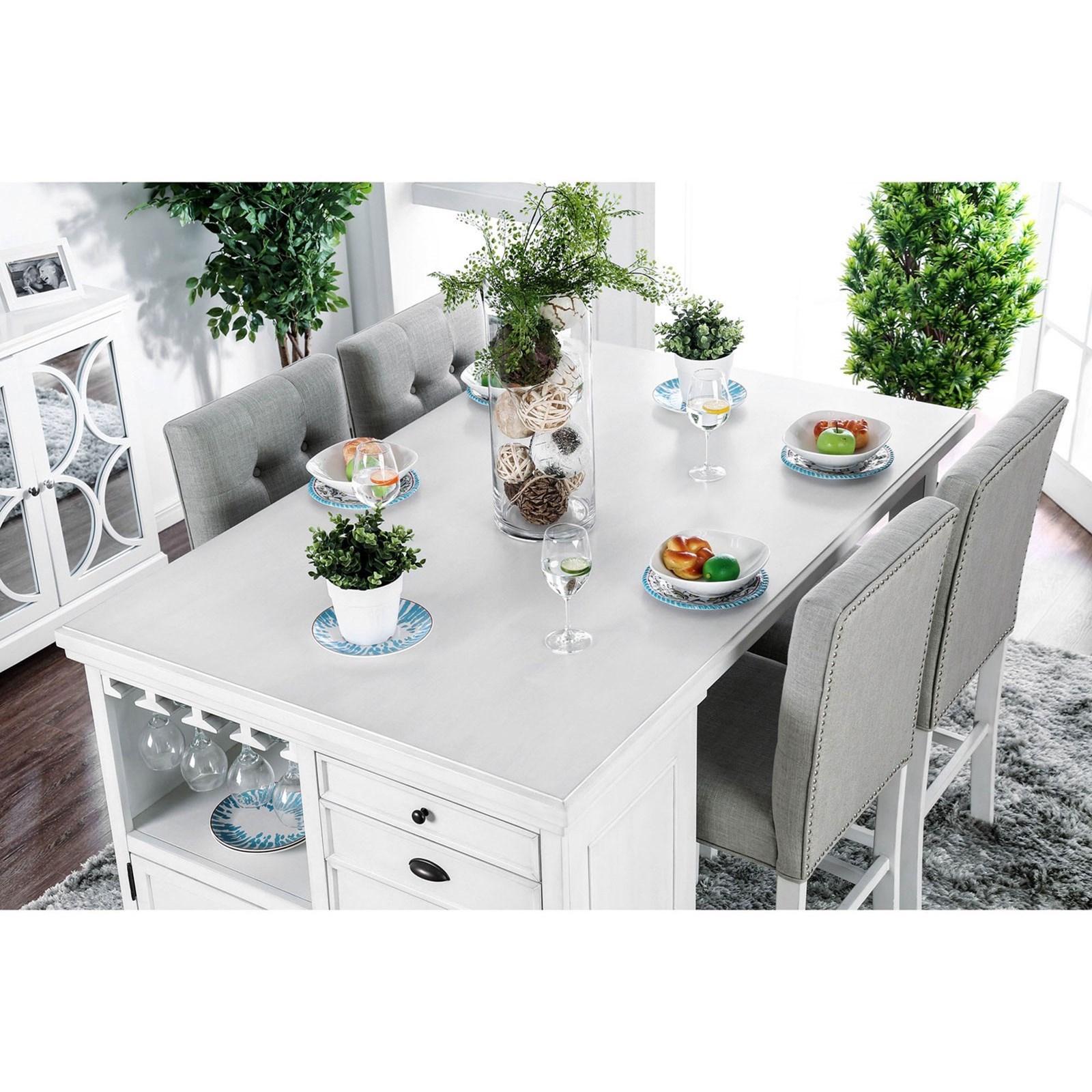 Furniture of america stanton kitchen outlet island counter height table