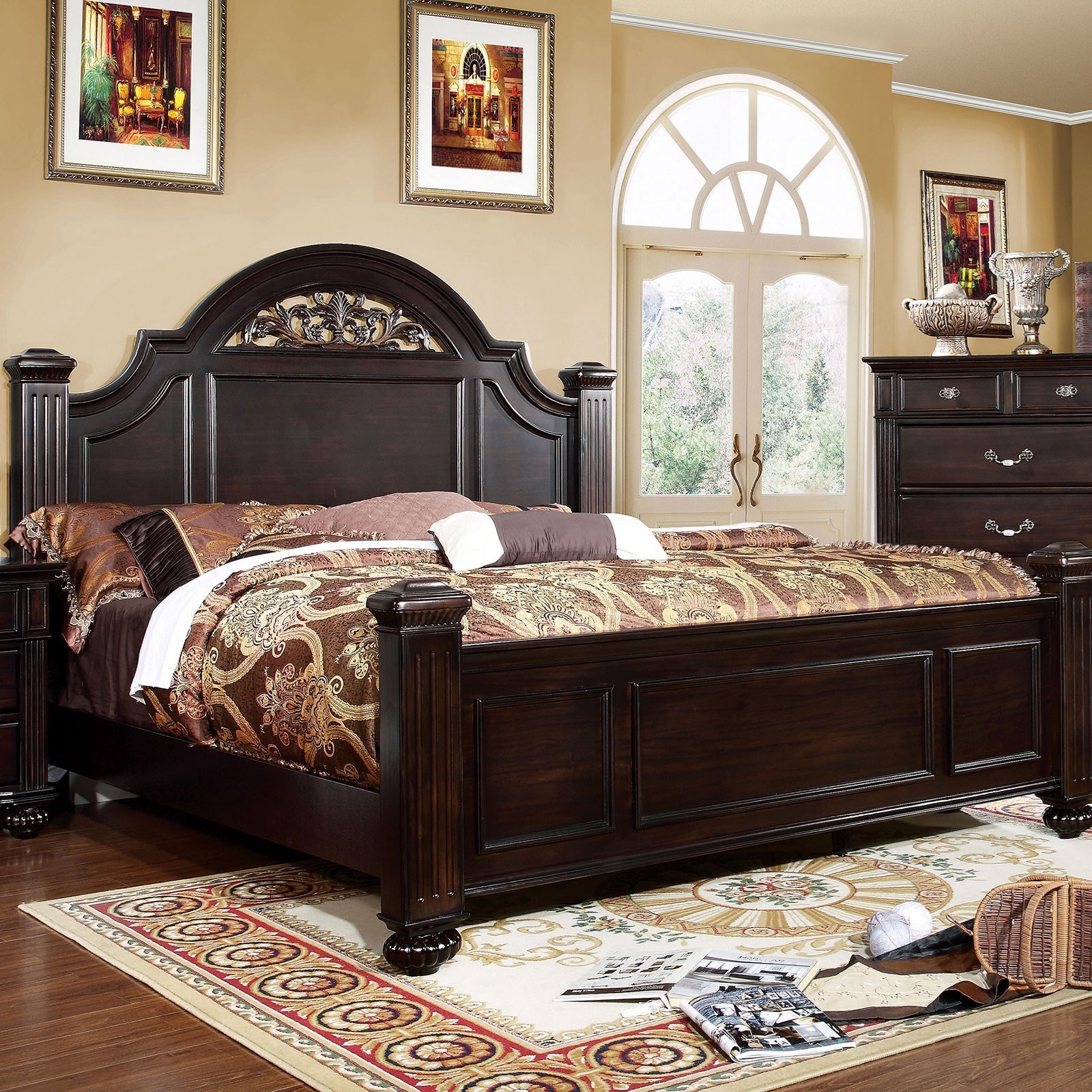 Furniture of America FOA Syracuse CM7129CK BED Traditional