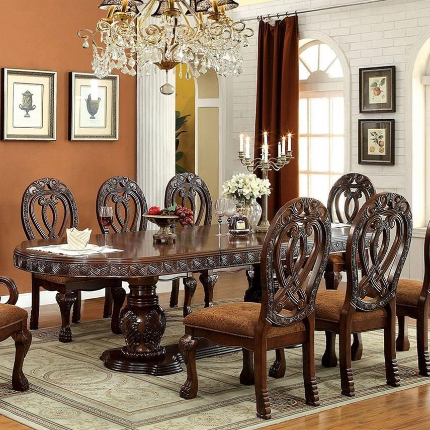 Wyndmere CM3186CH T TABLE Traditional Dining Table Household