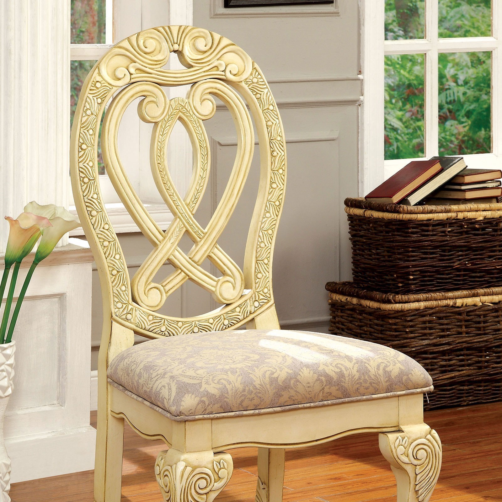 Two sales side chairs