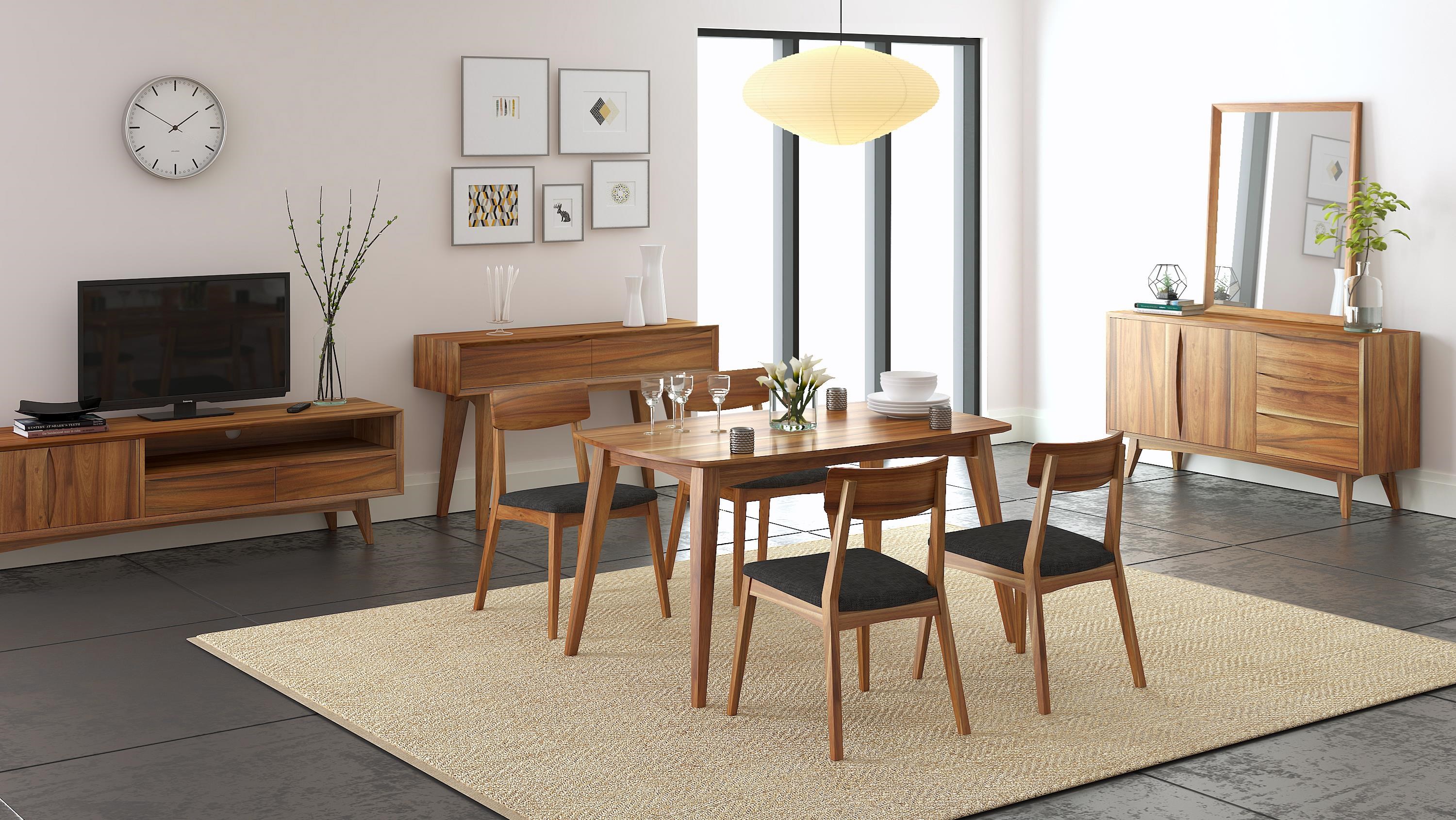 Tv unit top with dining table