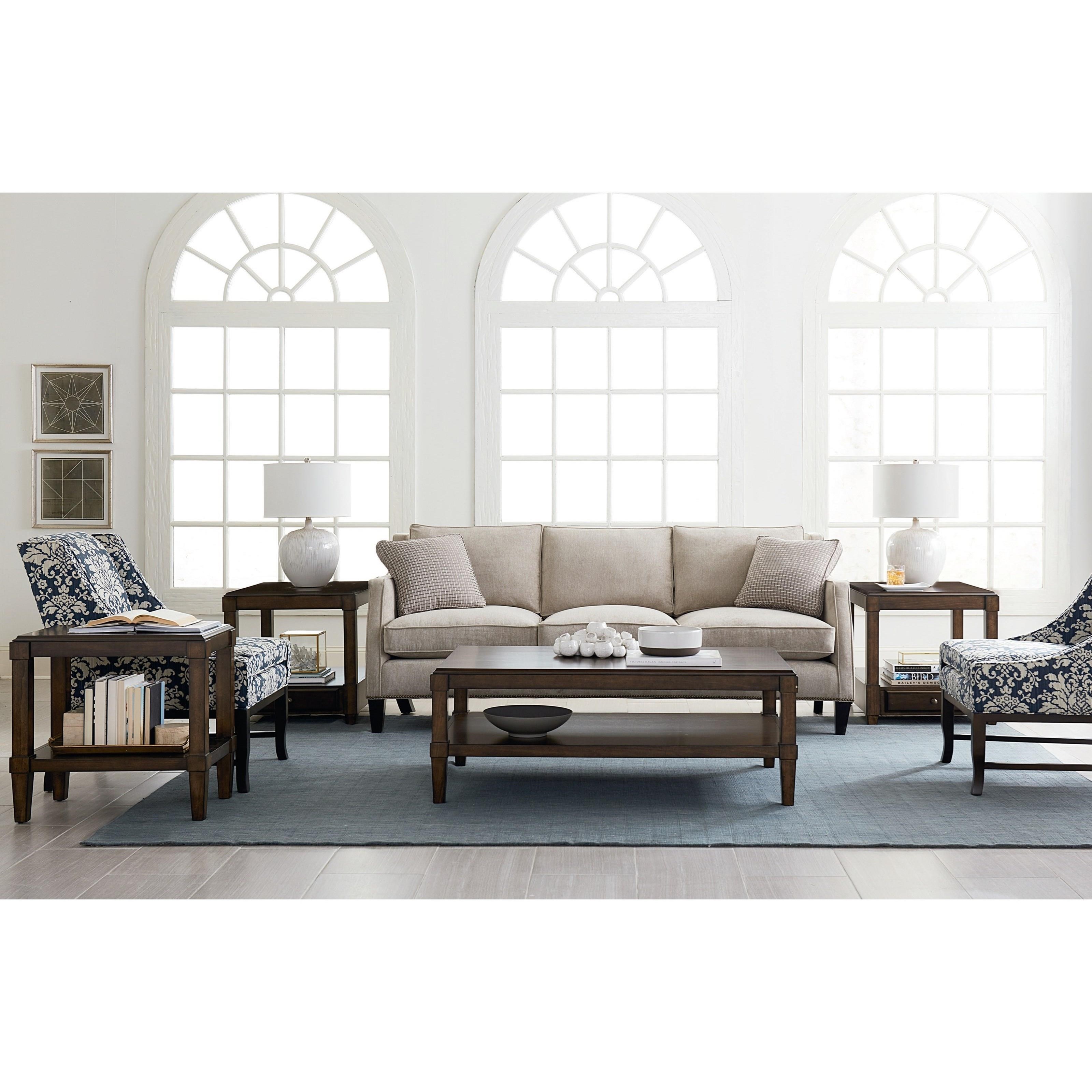 Hammary Halsey 620 915 Rectangular End Table with Soft Close