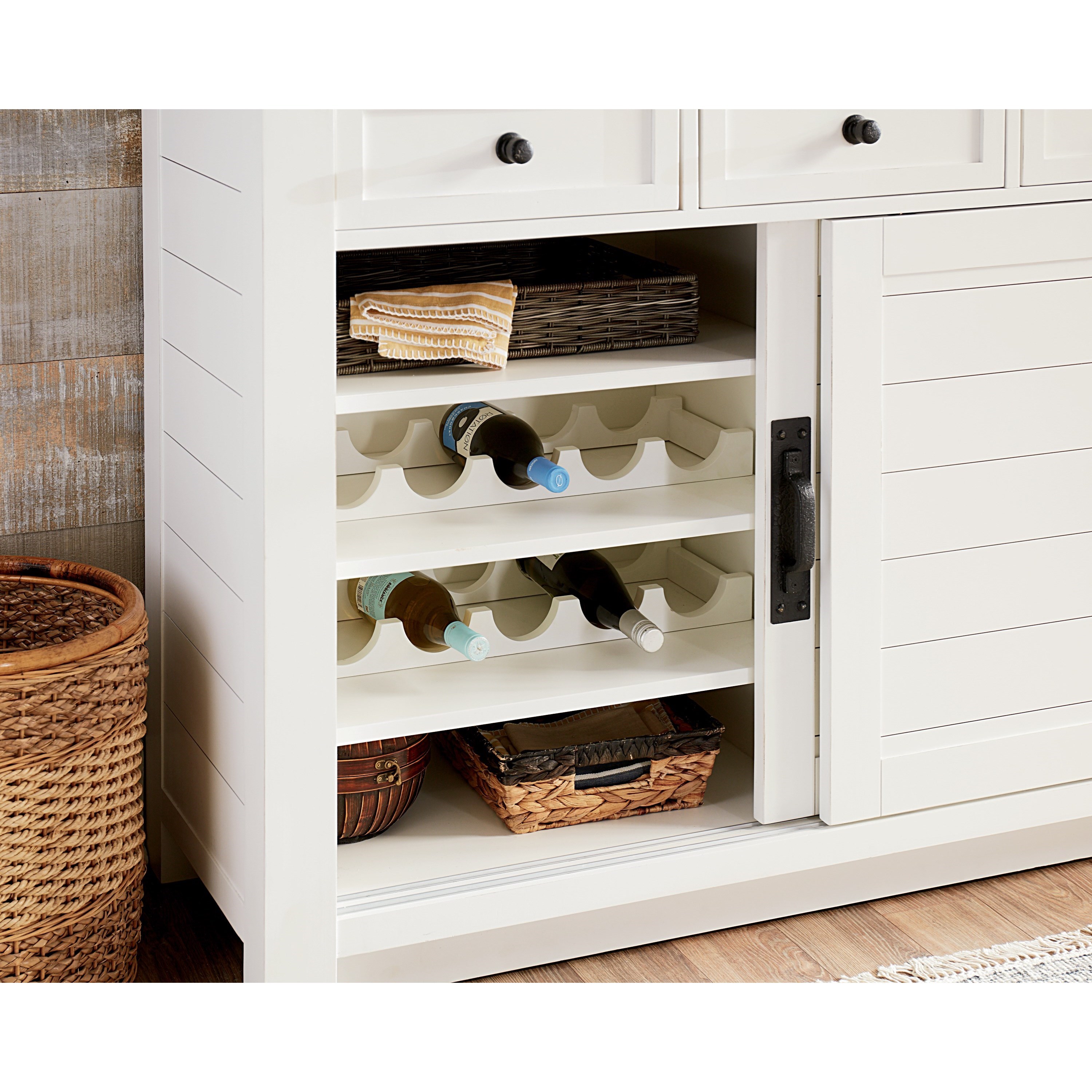 Annalise shiplap outlet dining hutch