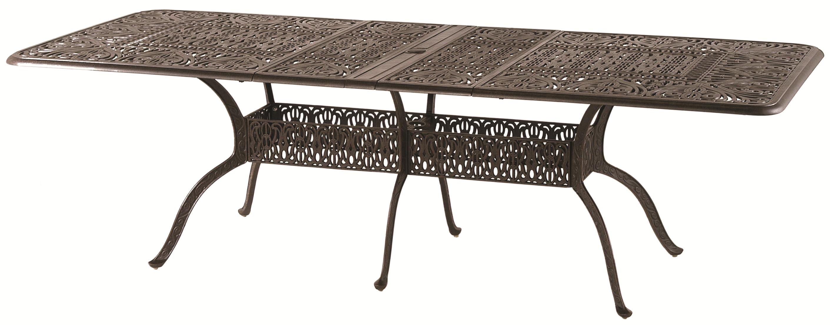 Hanamint Tuscany 018089 Aluminum Dining Table with 24 Extension