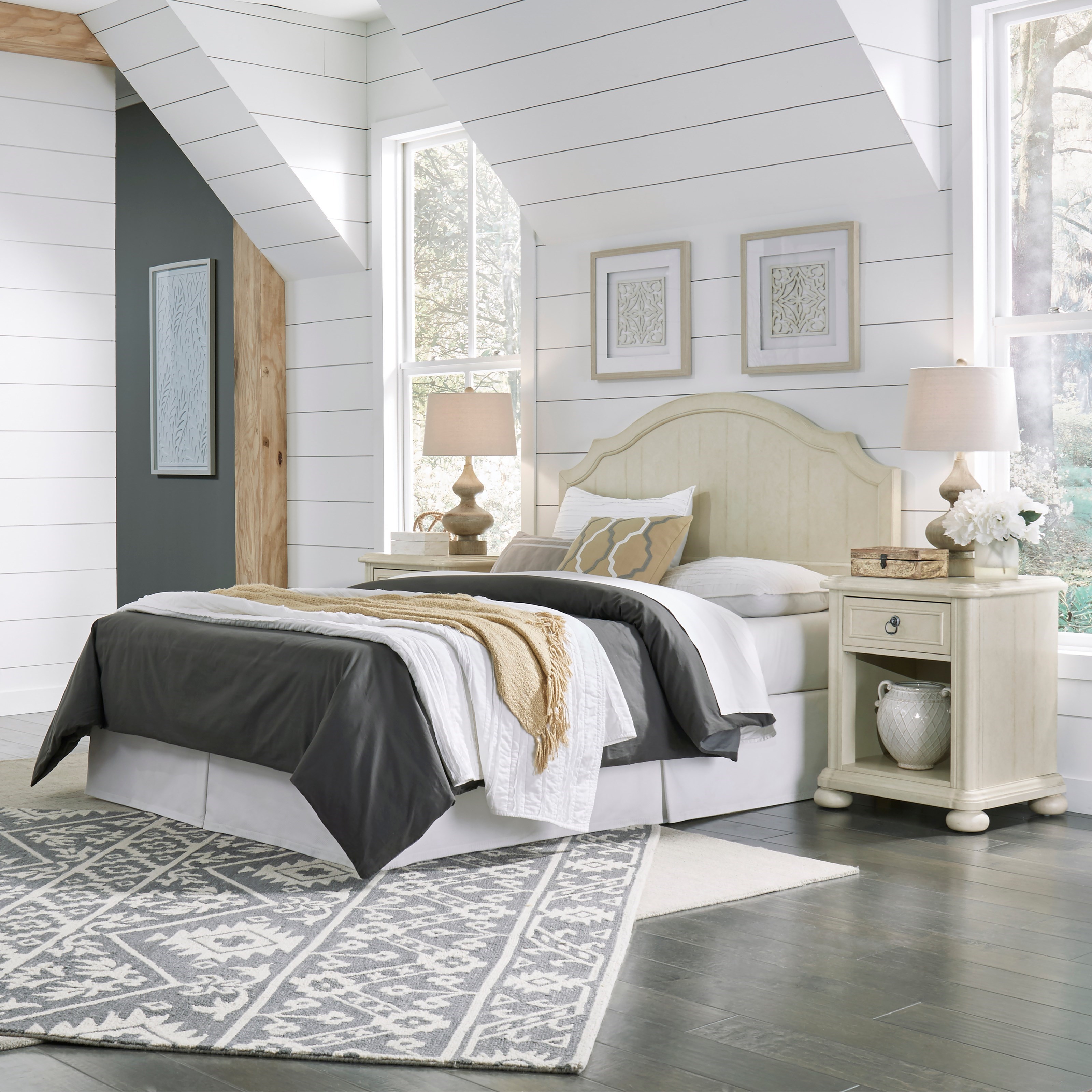 Cottage style headboards shop white