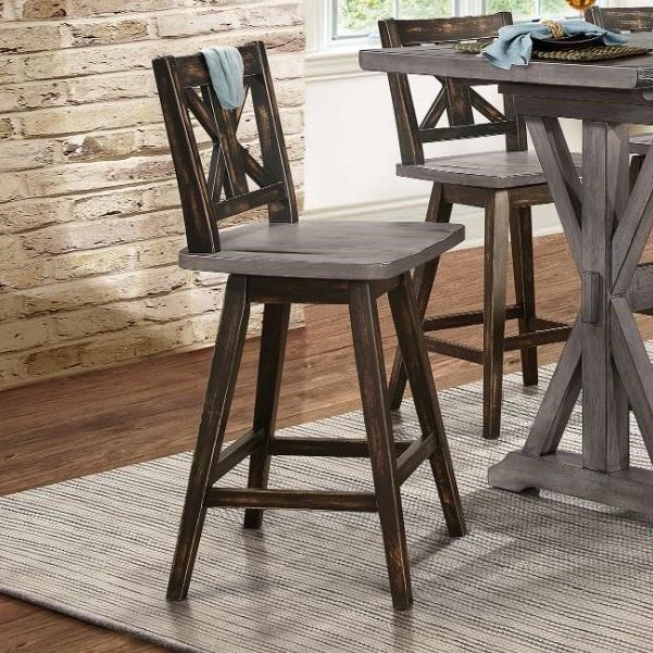Homelegance swivel online counter height chair