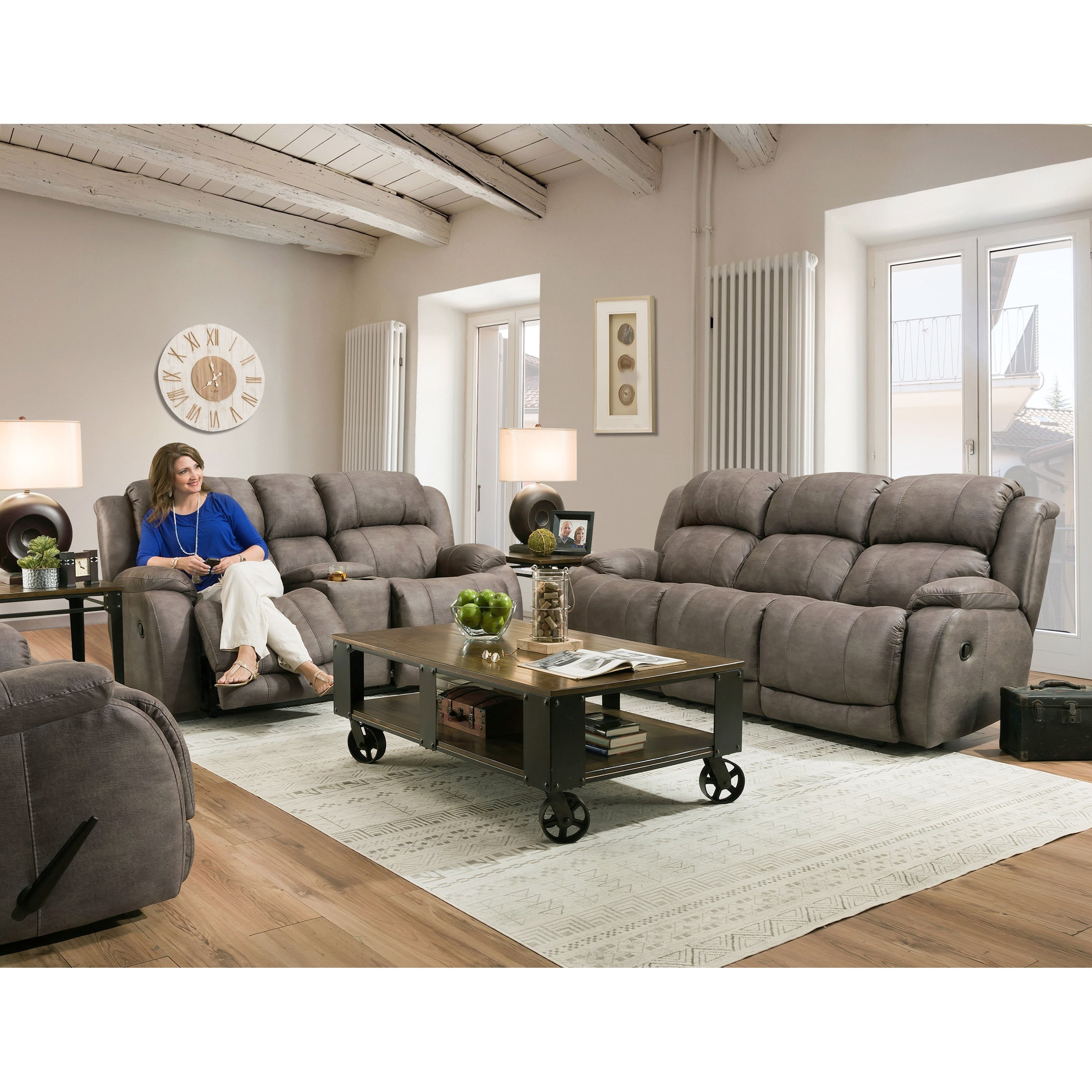 Sadler outlet reclining sofa