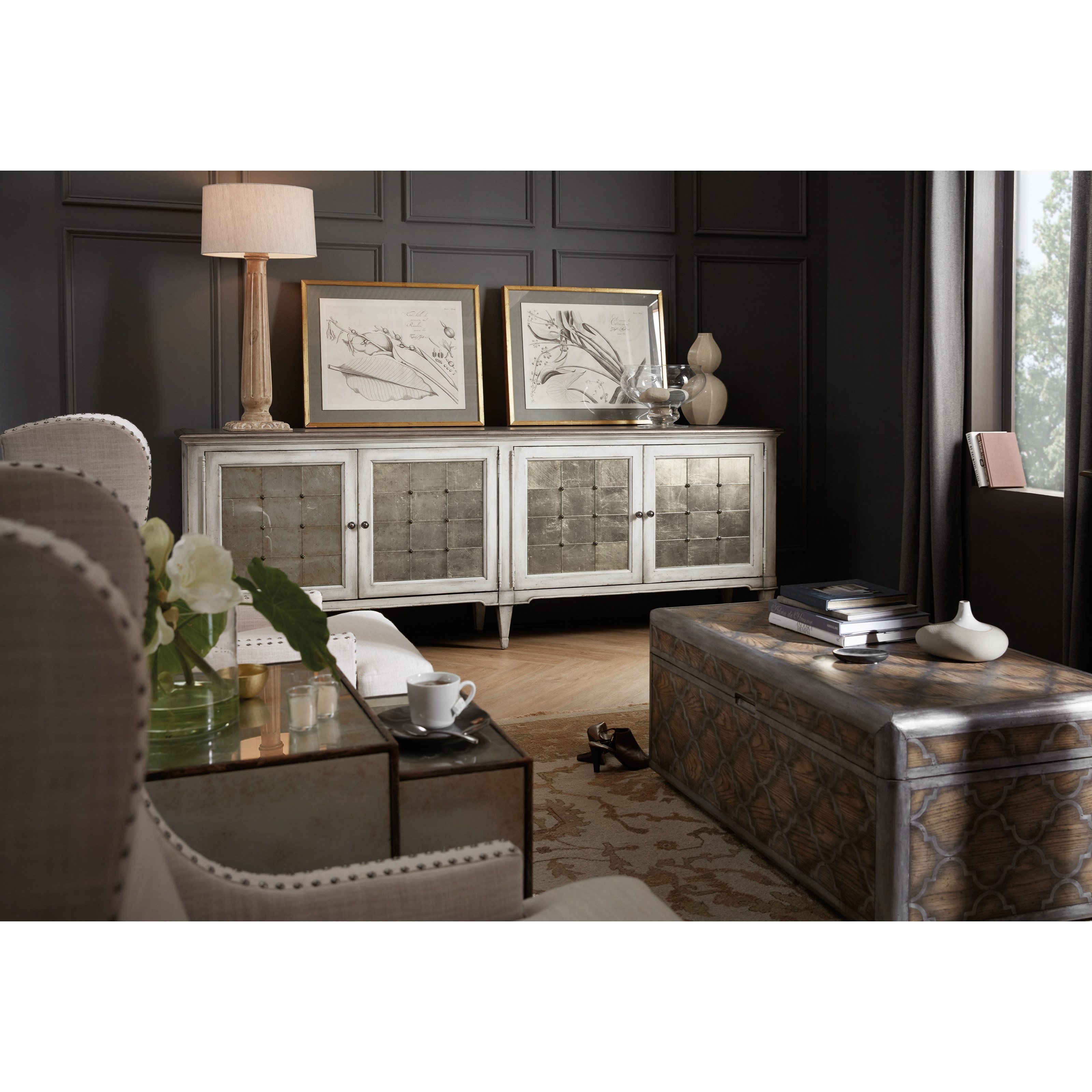 Hooker Furniture Arabella 1610 85006 WH Four Door Credenza with