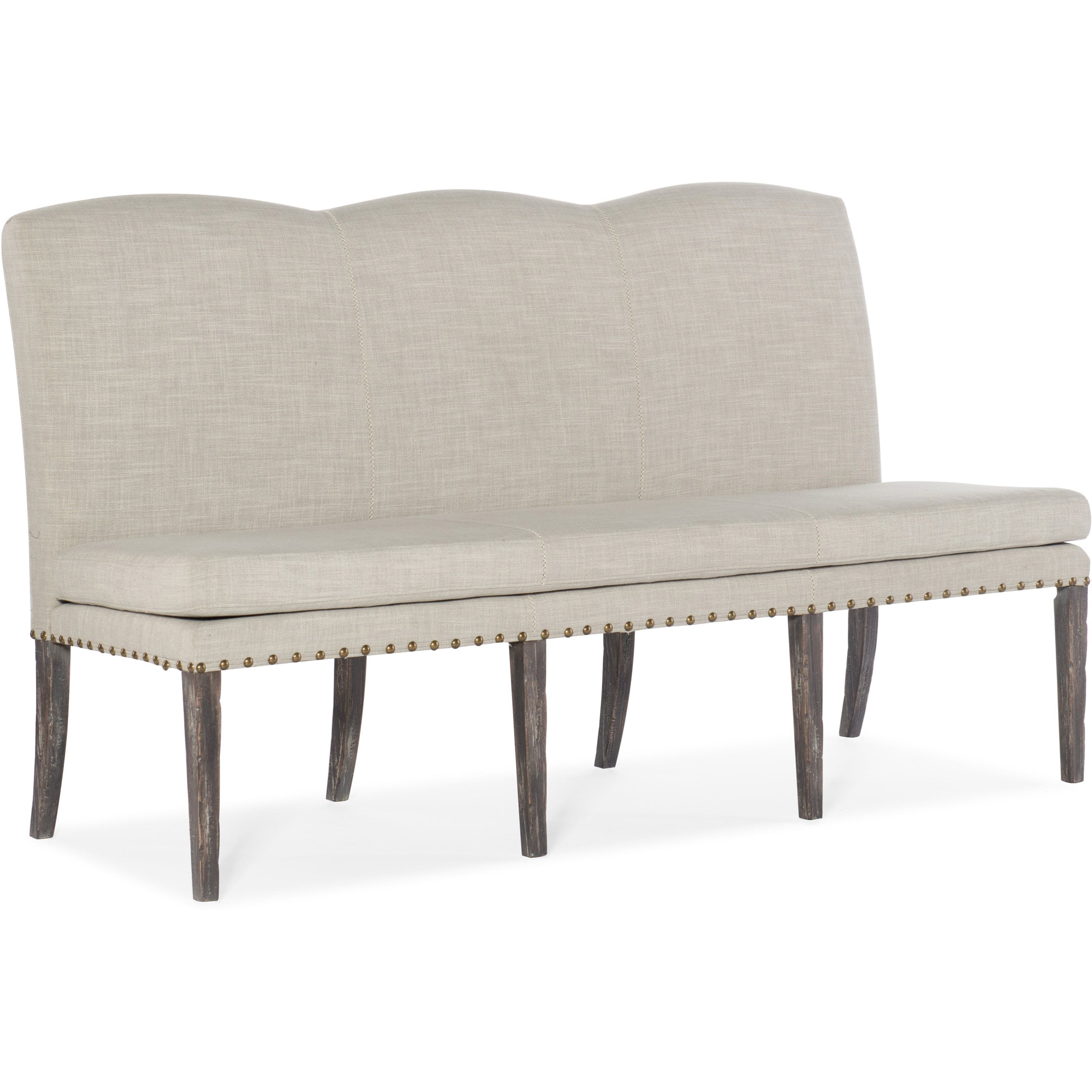 Upholstered dining bench no clearance back