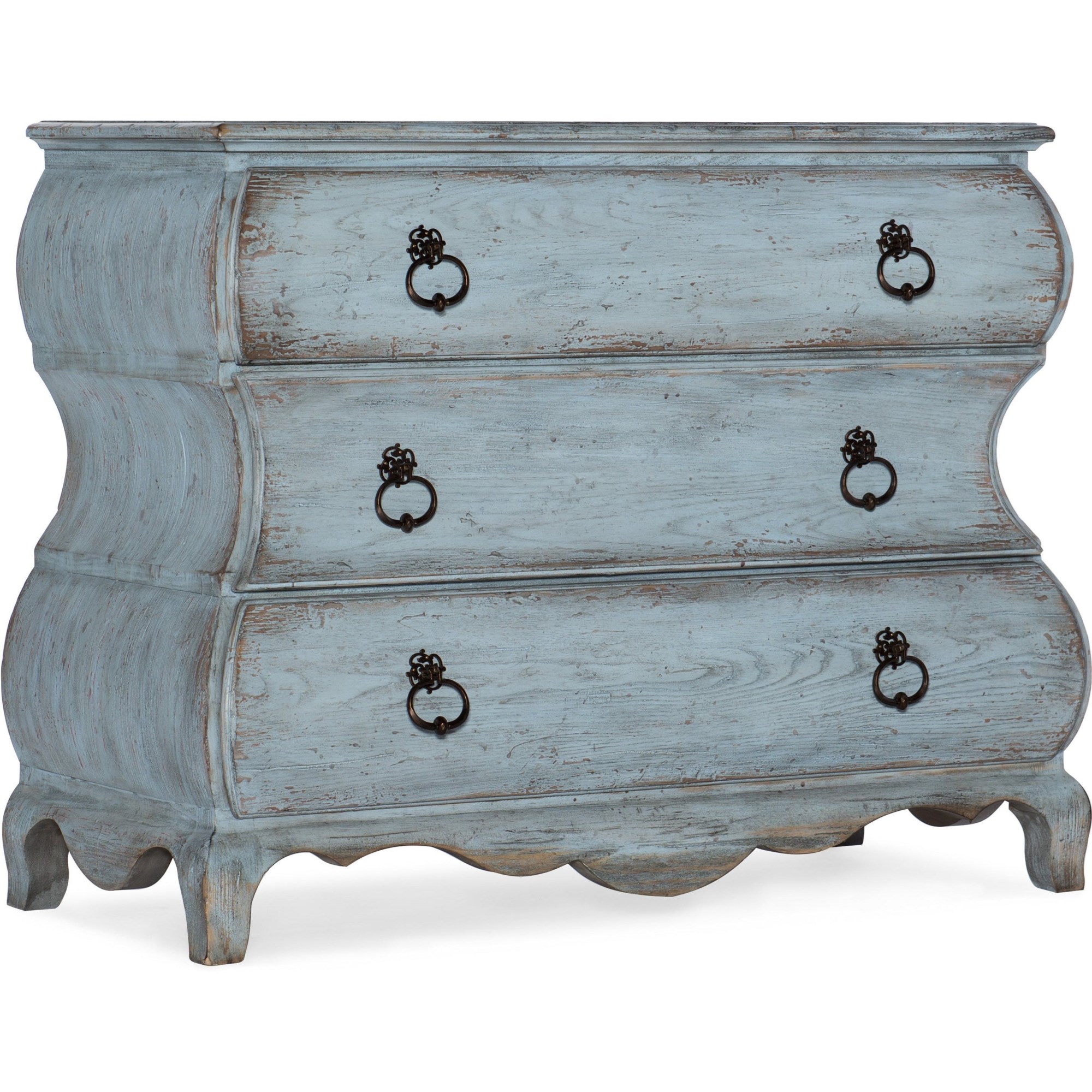SOLD Blue Shabby Chic Chalk Painted Antique Dresser Distressed Painted  Dresser Three Drawers French Provincial Painted Antique Dresser 