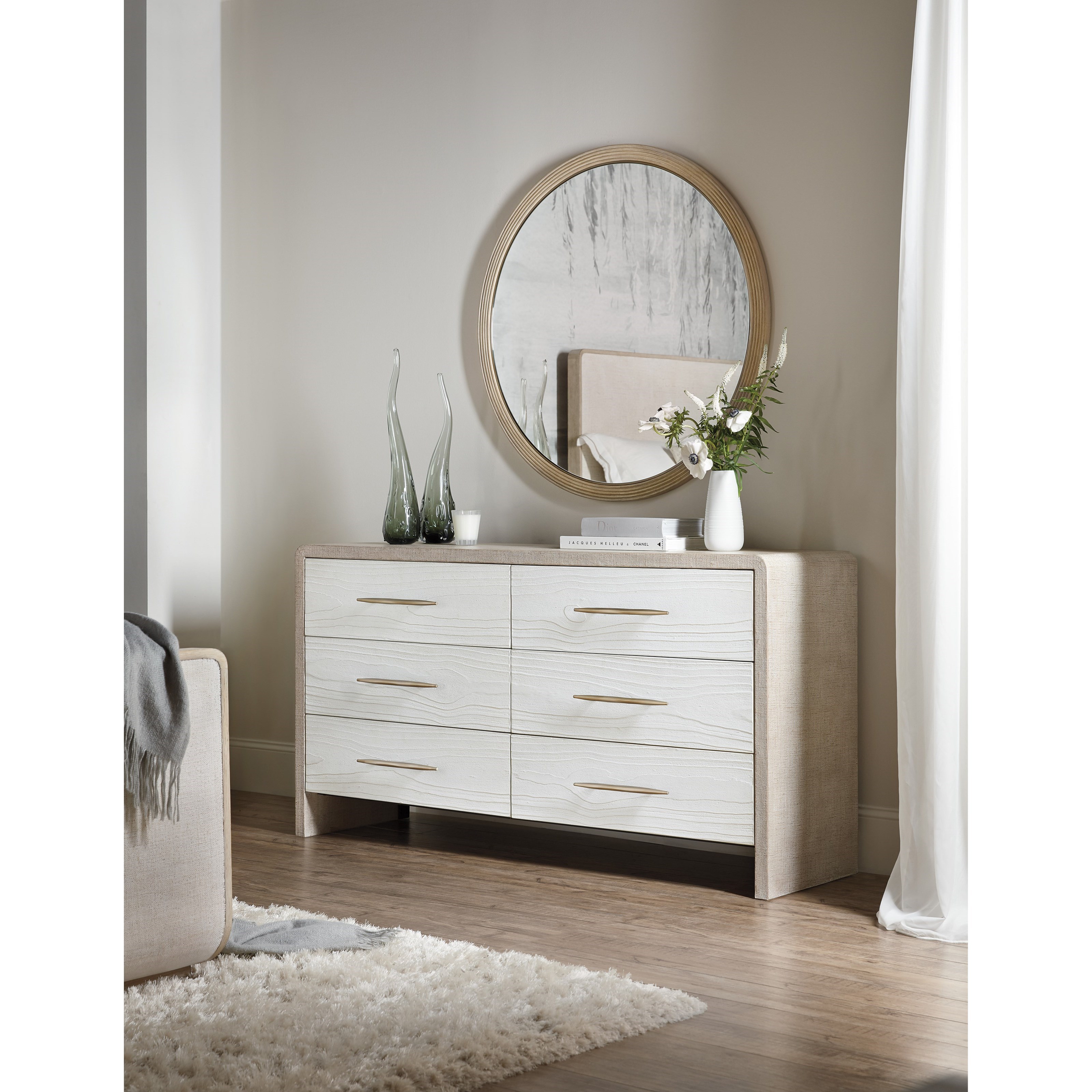 Hooker Furniture Cascade 6120 90007 05 Contemporary Round Mirror