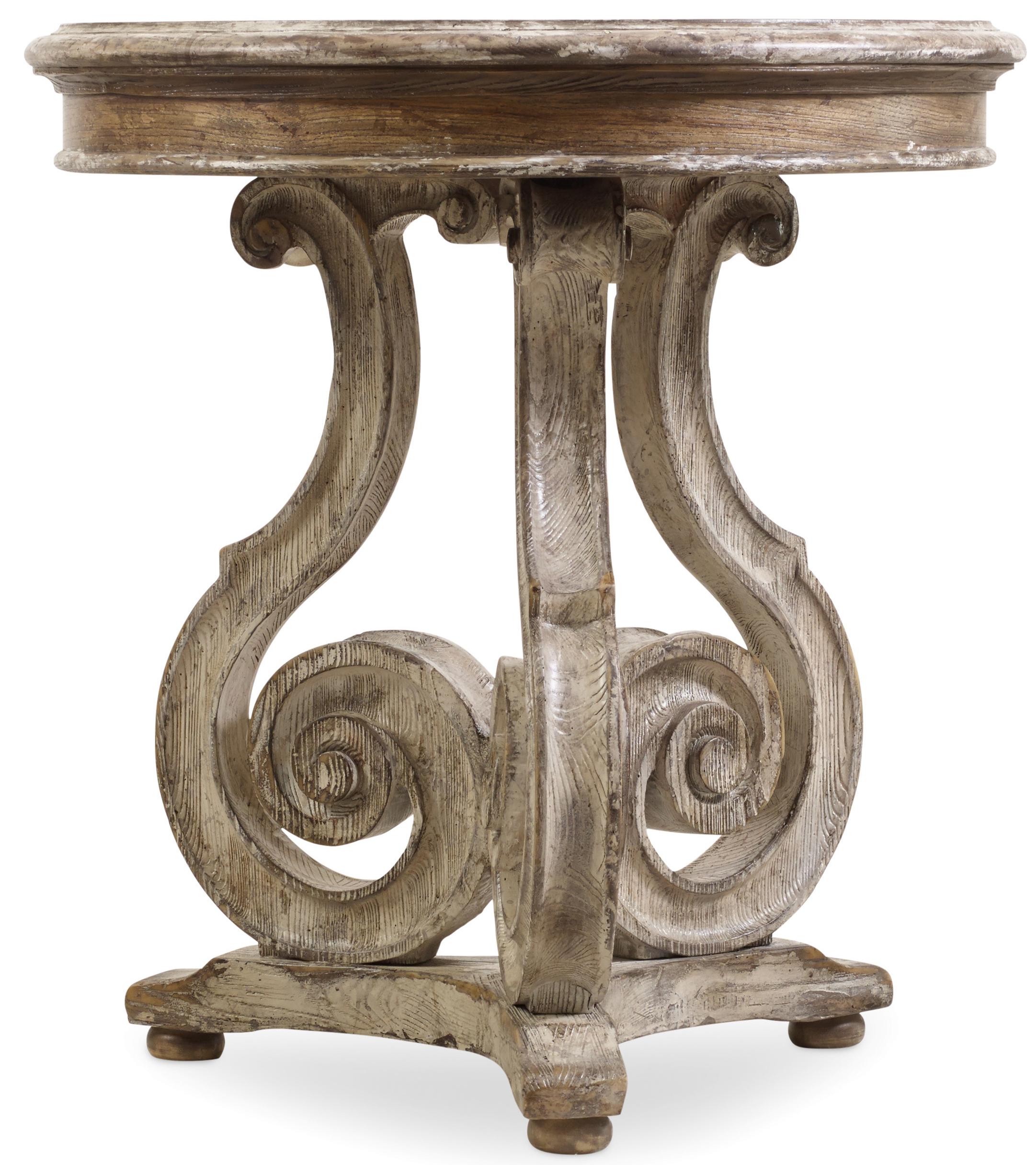 Scroll online end table