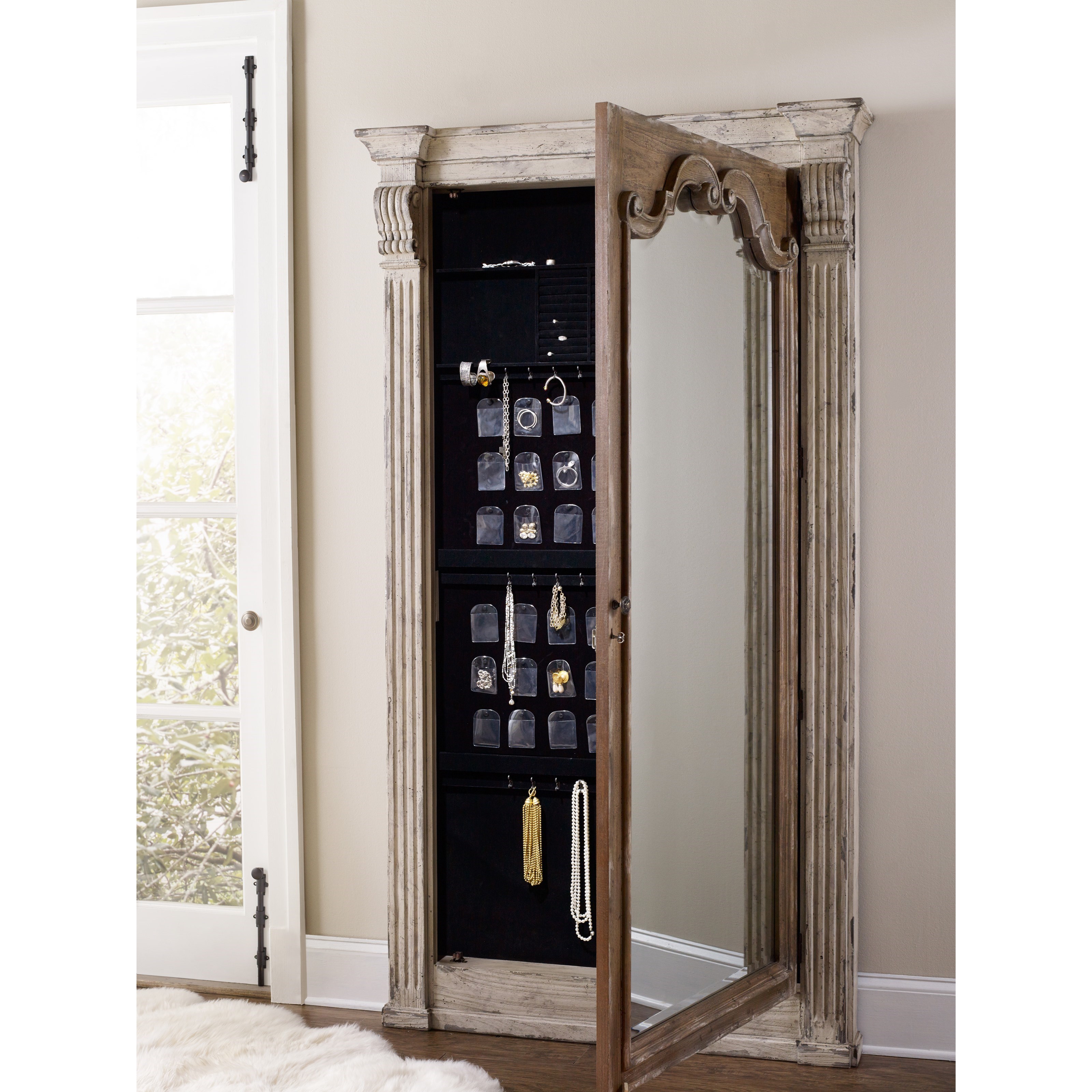 Chatelet Floor Mirror with Jewelry Armoire Storage