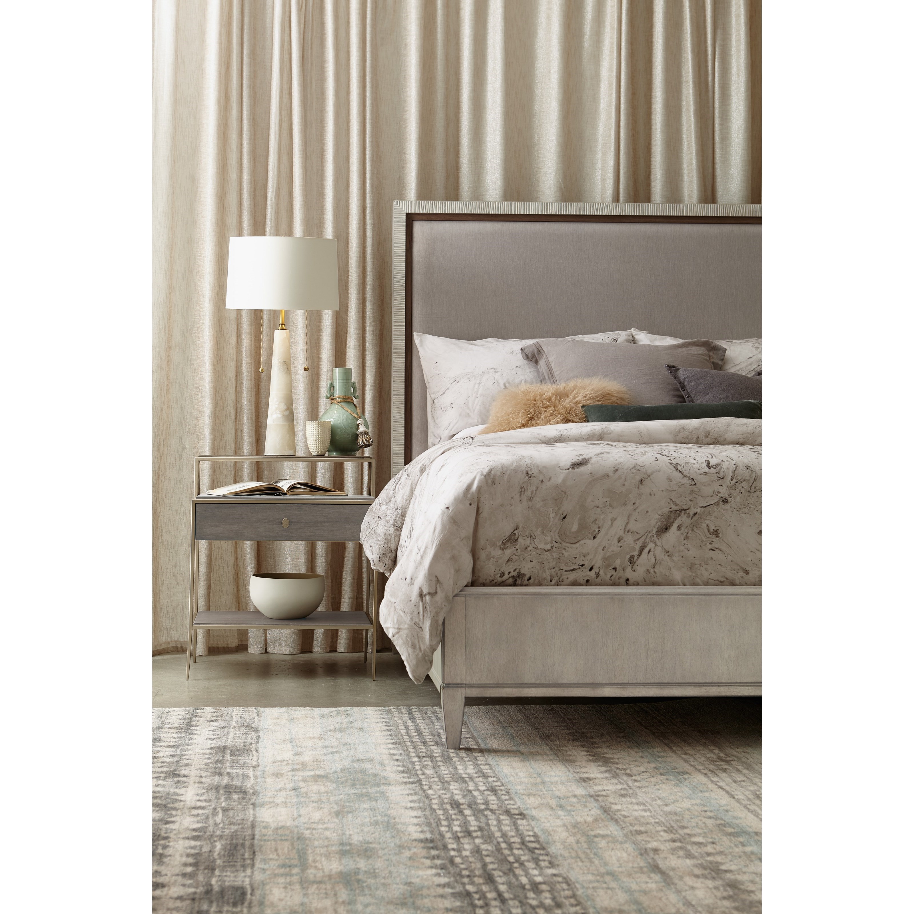 Hooker sales upholstered bed