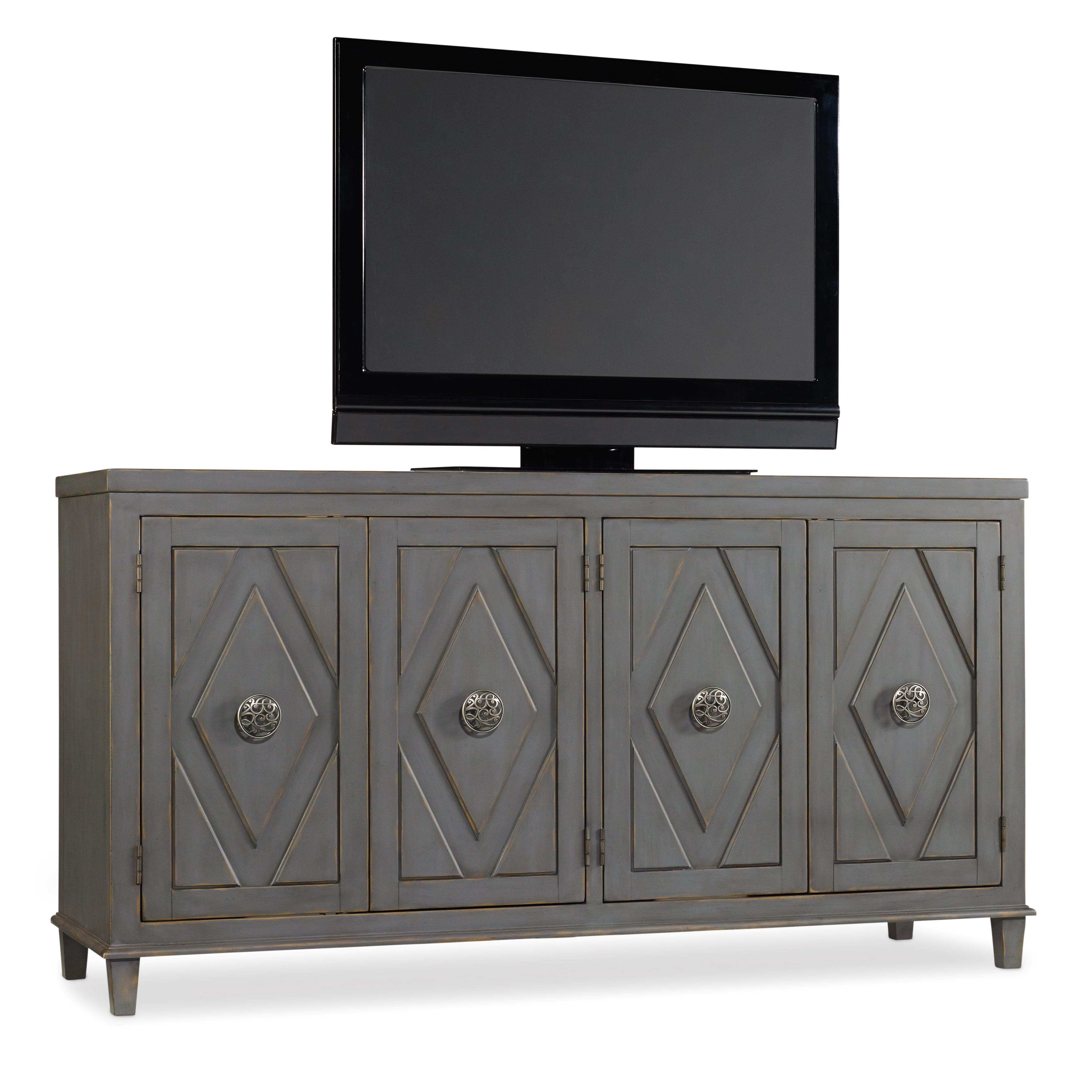 Hooker Furniture Melange 638 85159 Transitional TV Console with 4