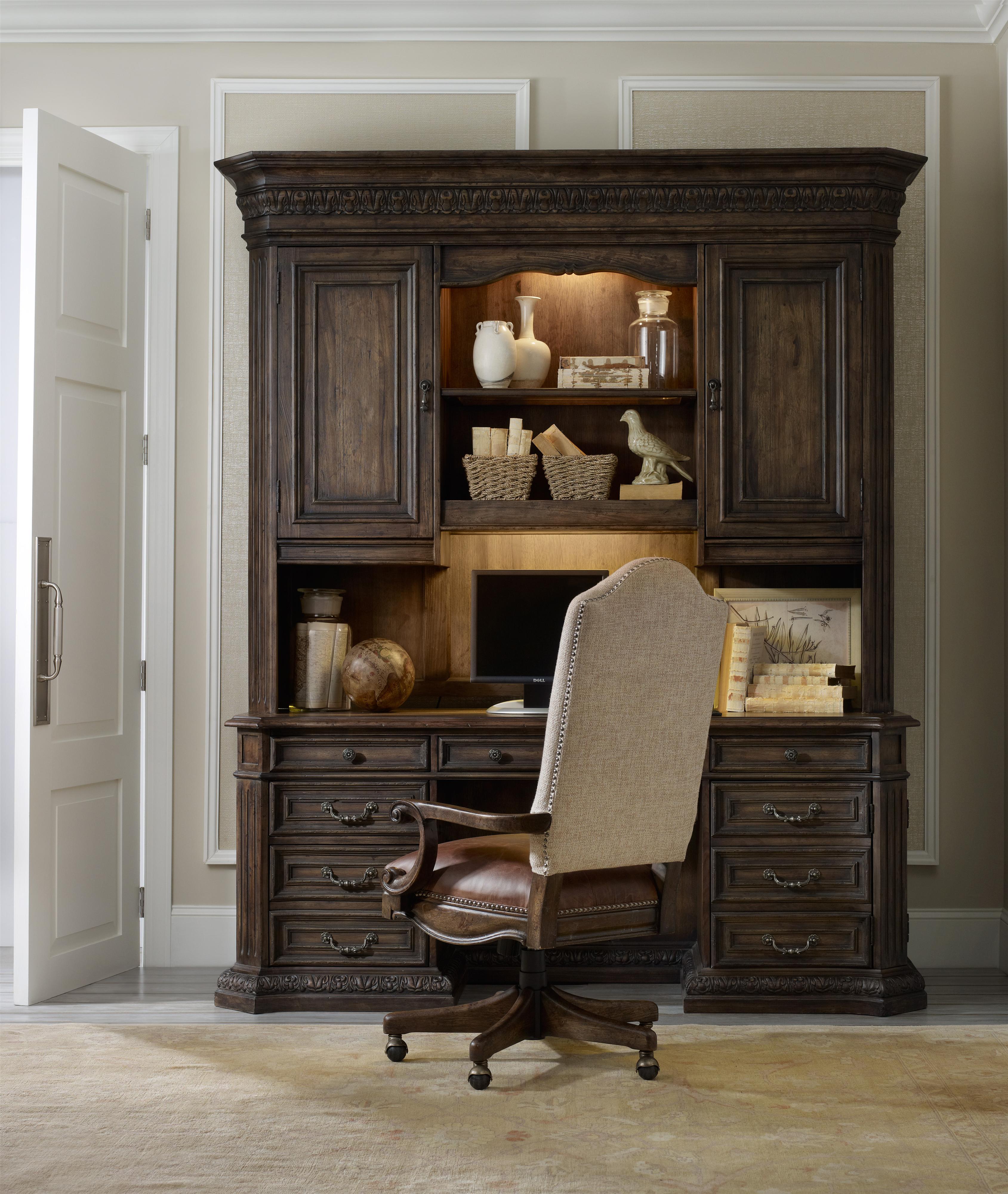 Computer credenza store desk
