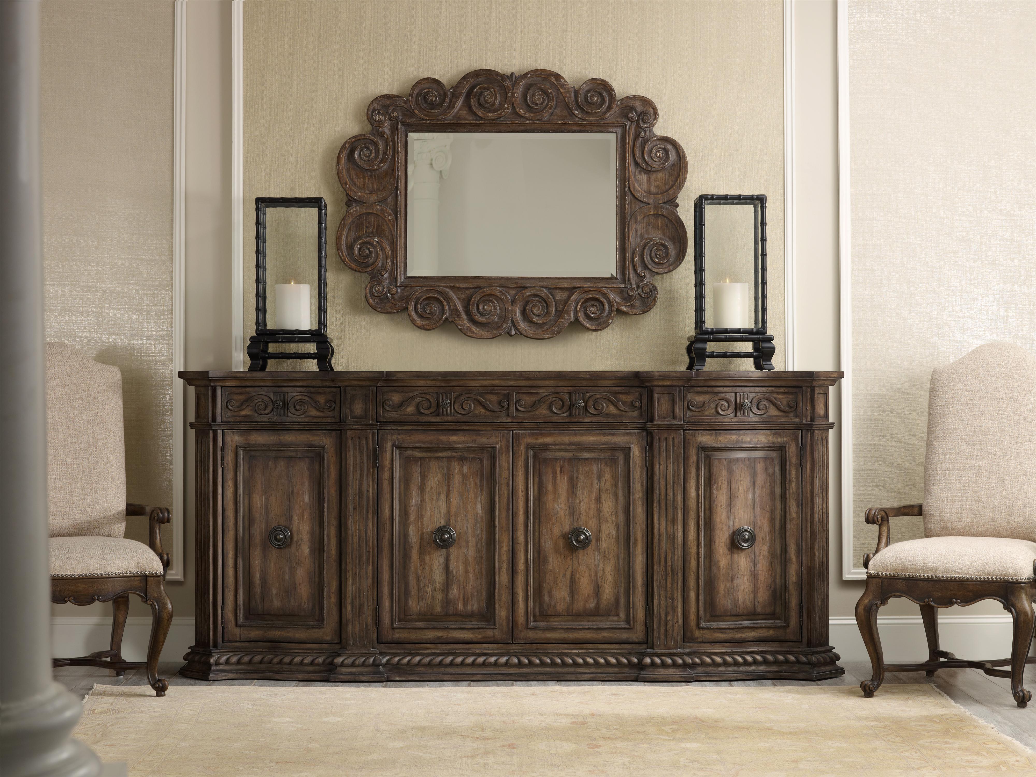 Hooker Furniture Rhapsody 5070 85002 96 Inch Credenza with Rope