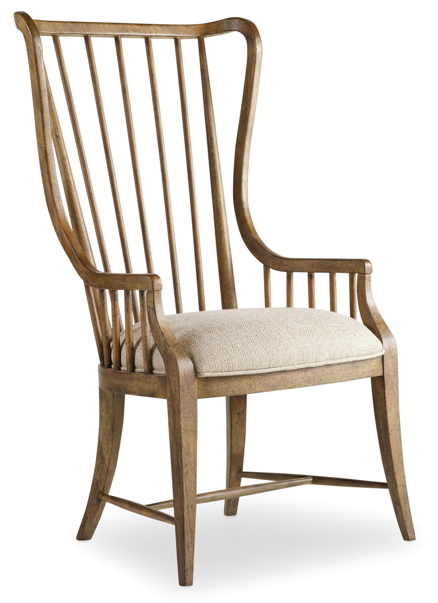 Hooker Furniture Sanctuary 5401 75400 Tall Spindle Arm Chair