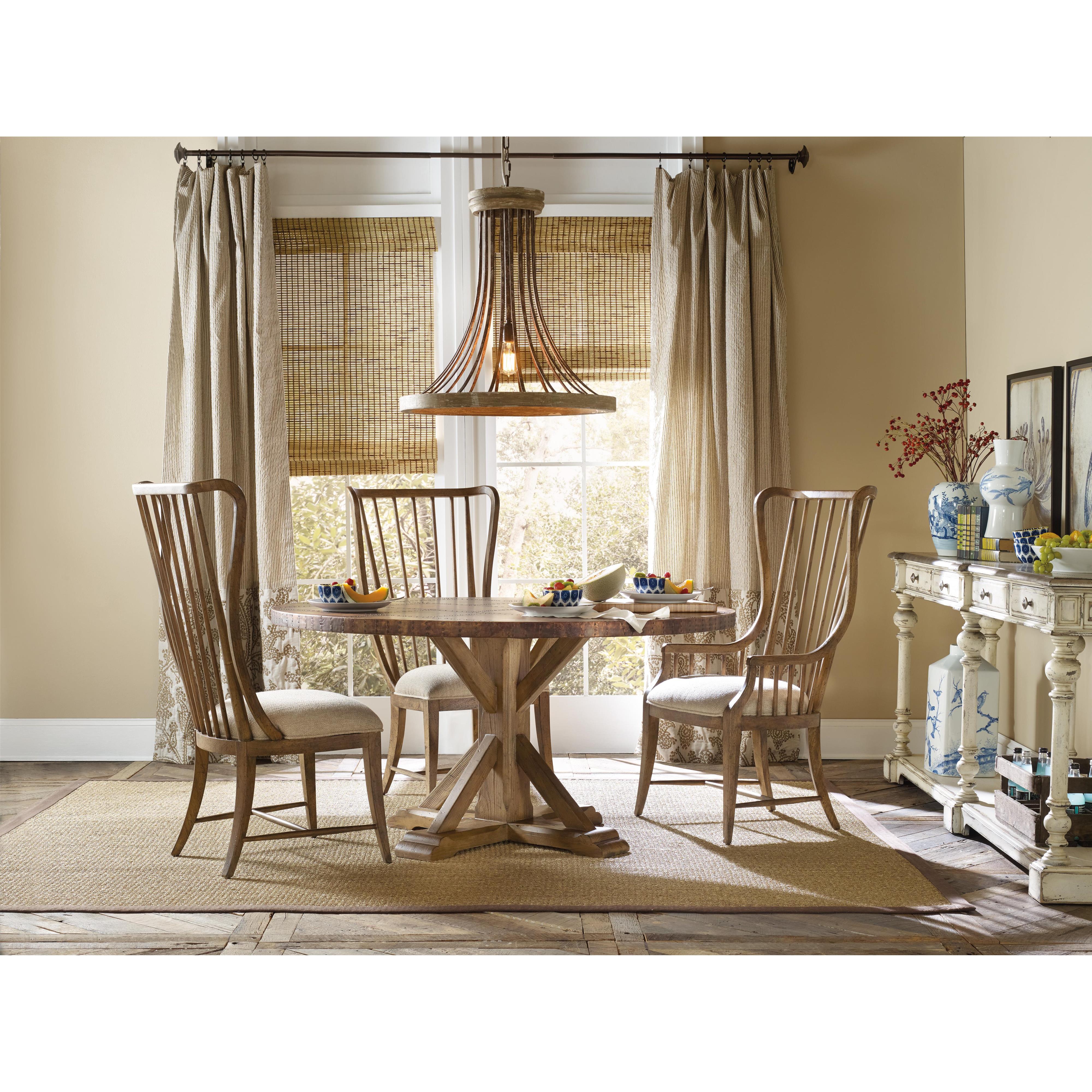 Hooker Furniture Sanctuary 5401 75400 Tall Spindle Arm Chair