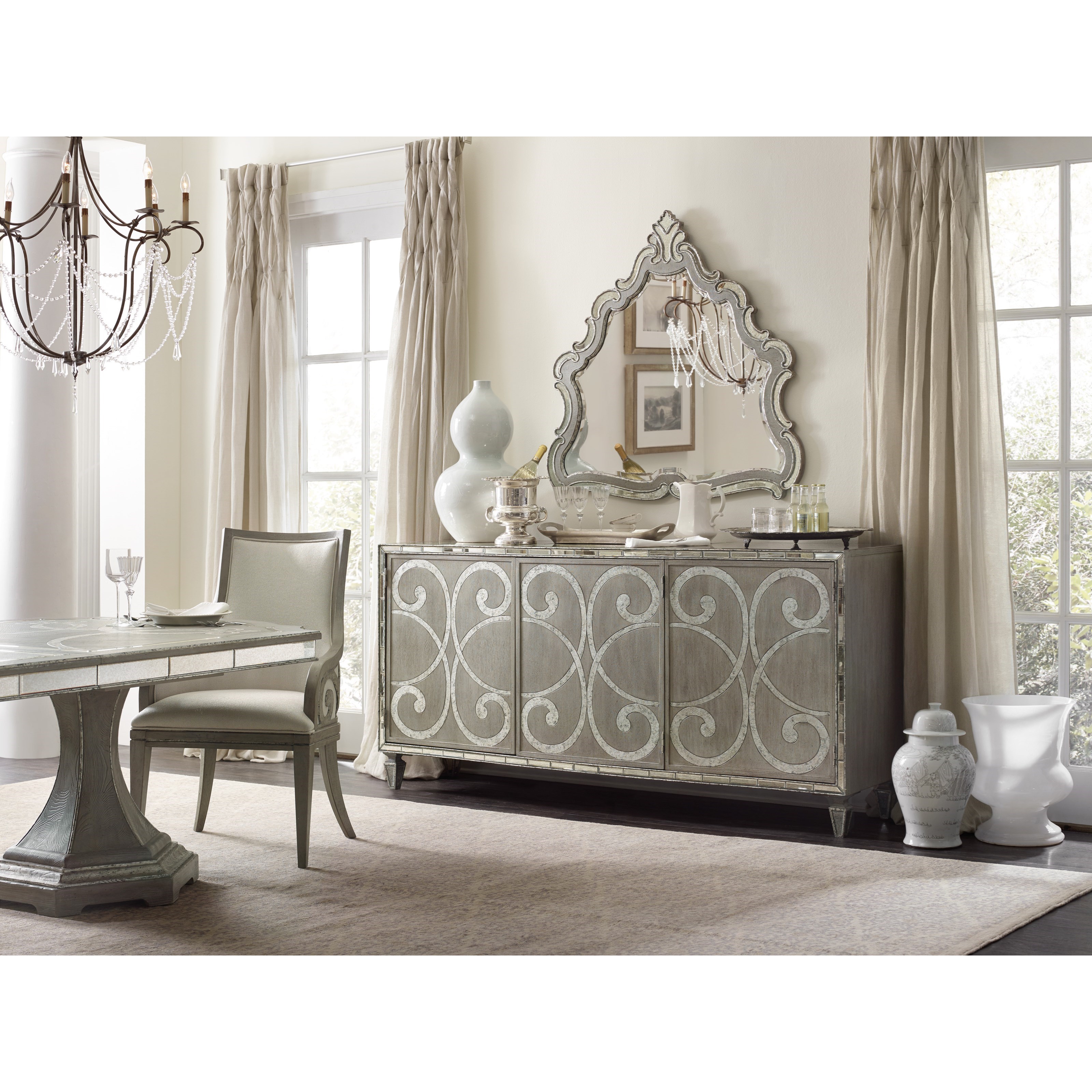 Hooker Furniture Sanctuary 560375900 Transitional Buffet with