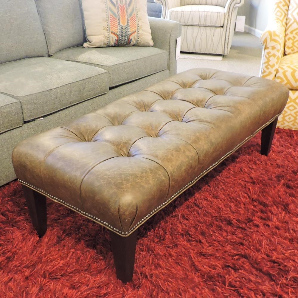 Red store cocktail ottoman